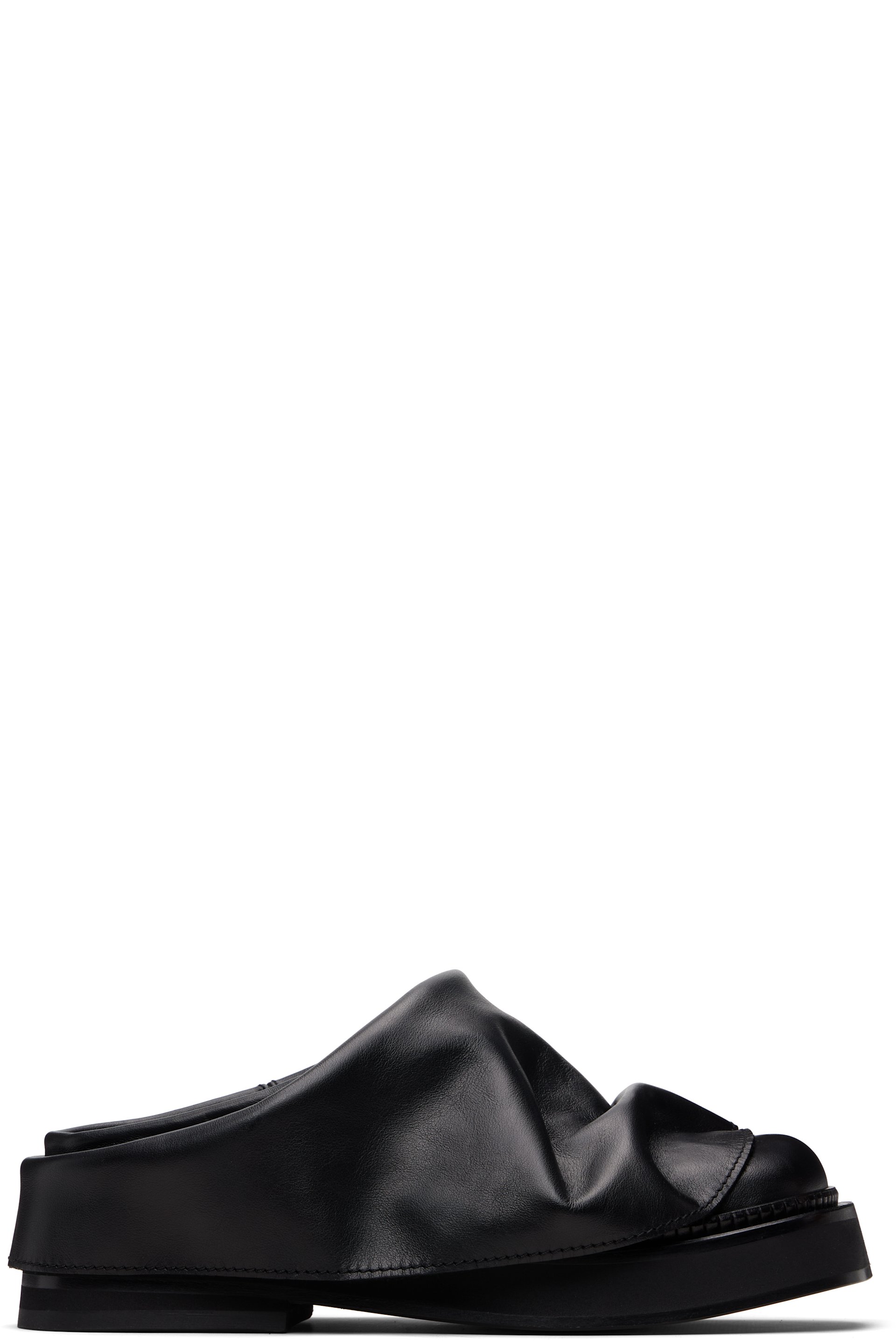 The Attico - Flâneurs de style sabot Mini Robin noirs
