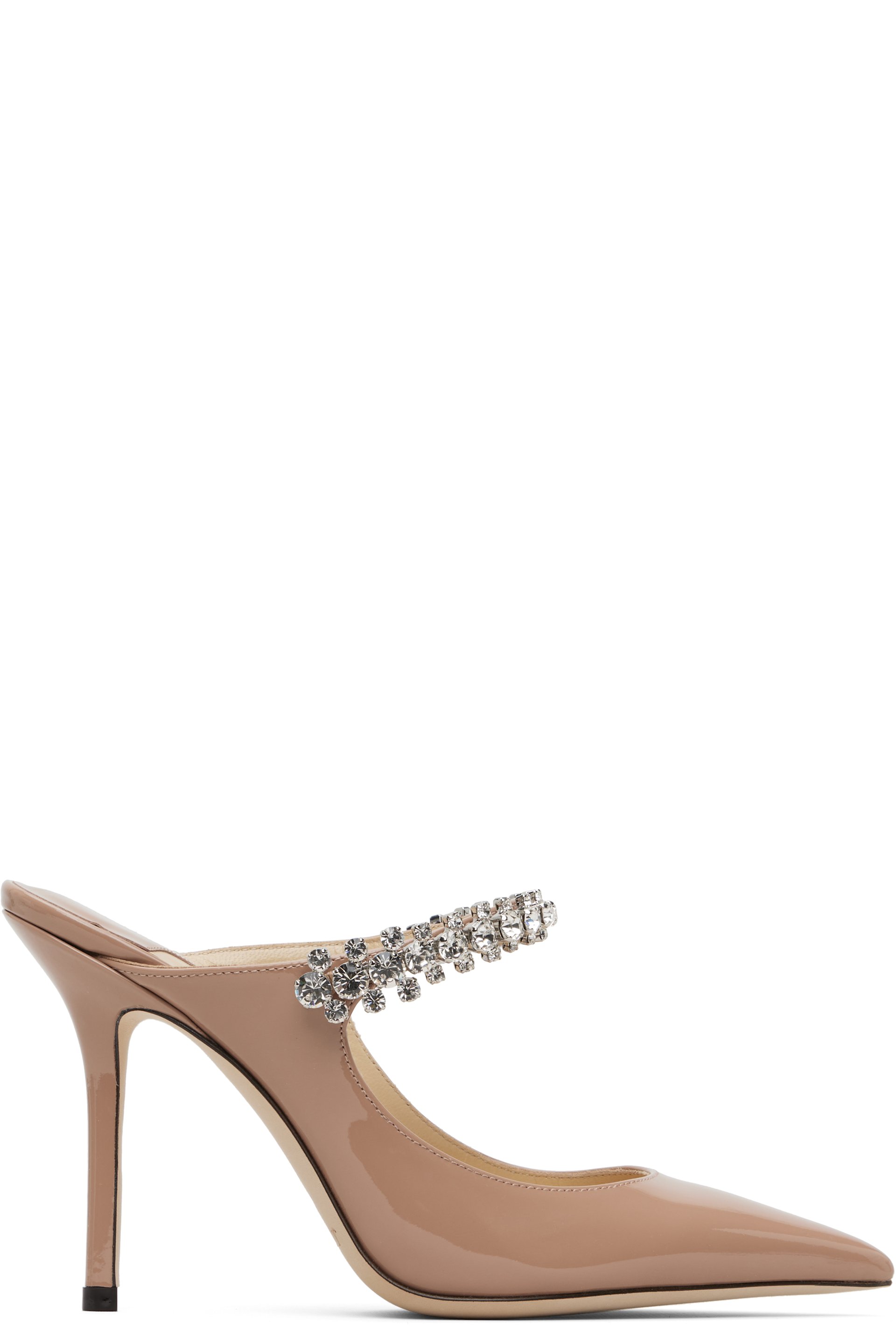 Jimmy Choo - Chaussures à talon 100 roses à bride Bing