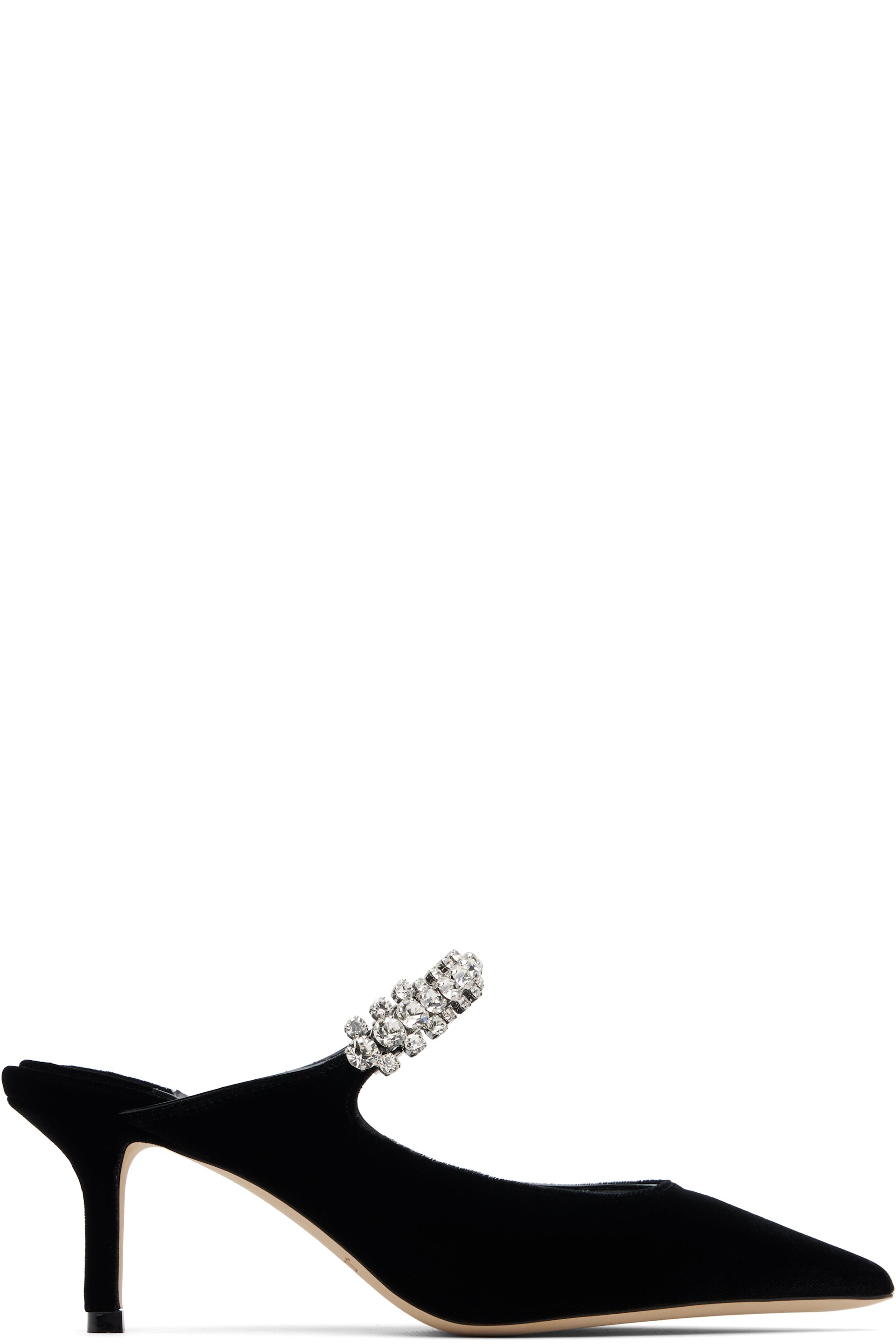 Jimmy Choo - Chaussures à talon 65 noires à bride Bing