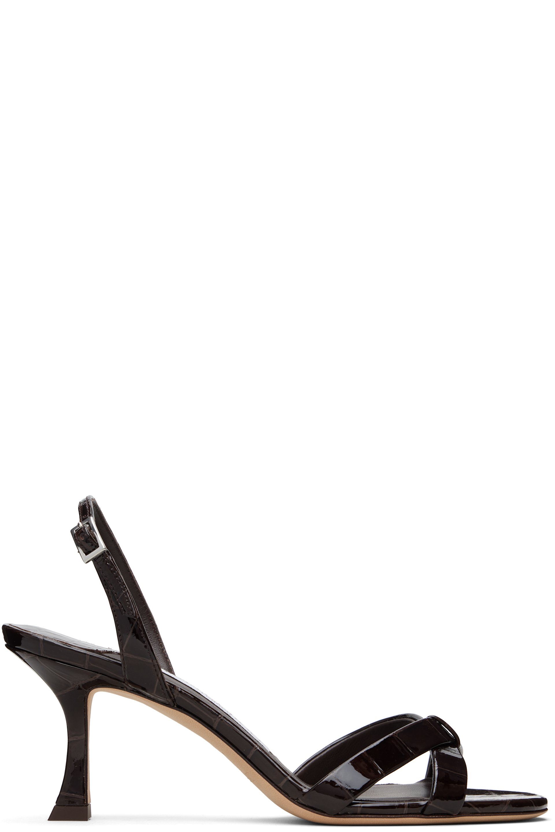Jimmy Choo - Sandales à talon Elsy 70 brunes
