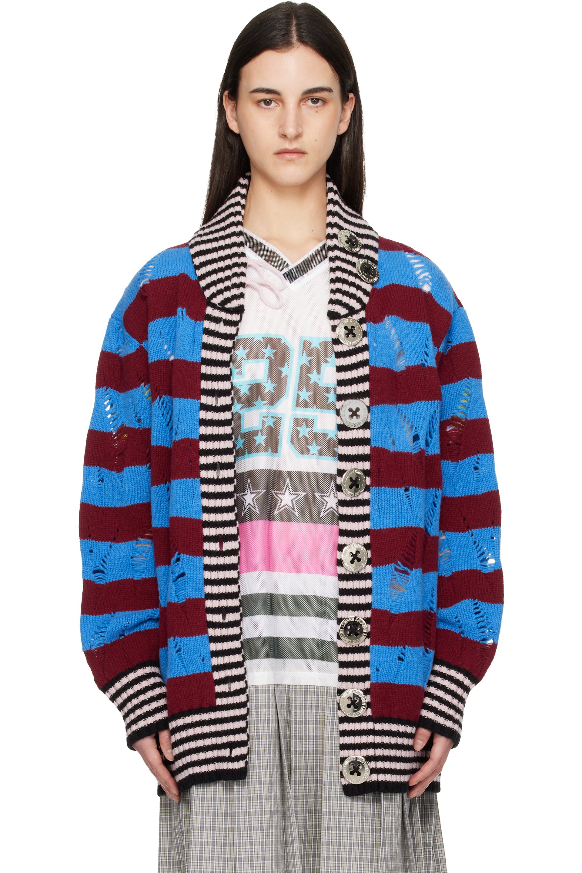 Chopova Lowena - Cardigan teddy multicolore