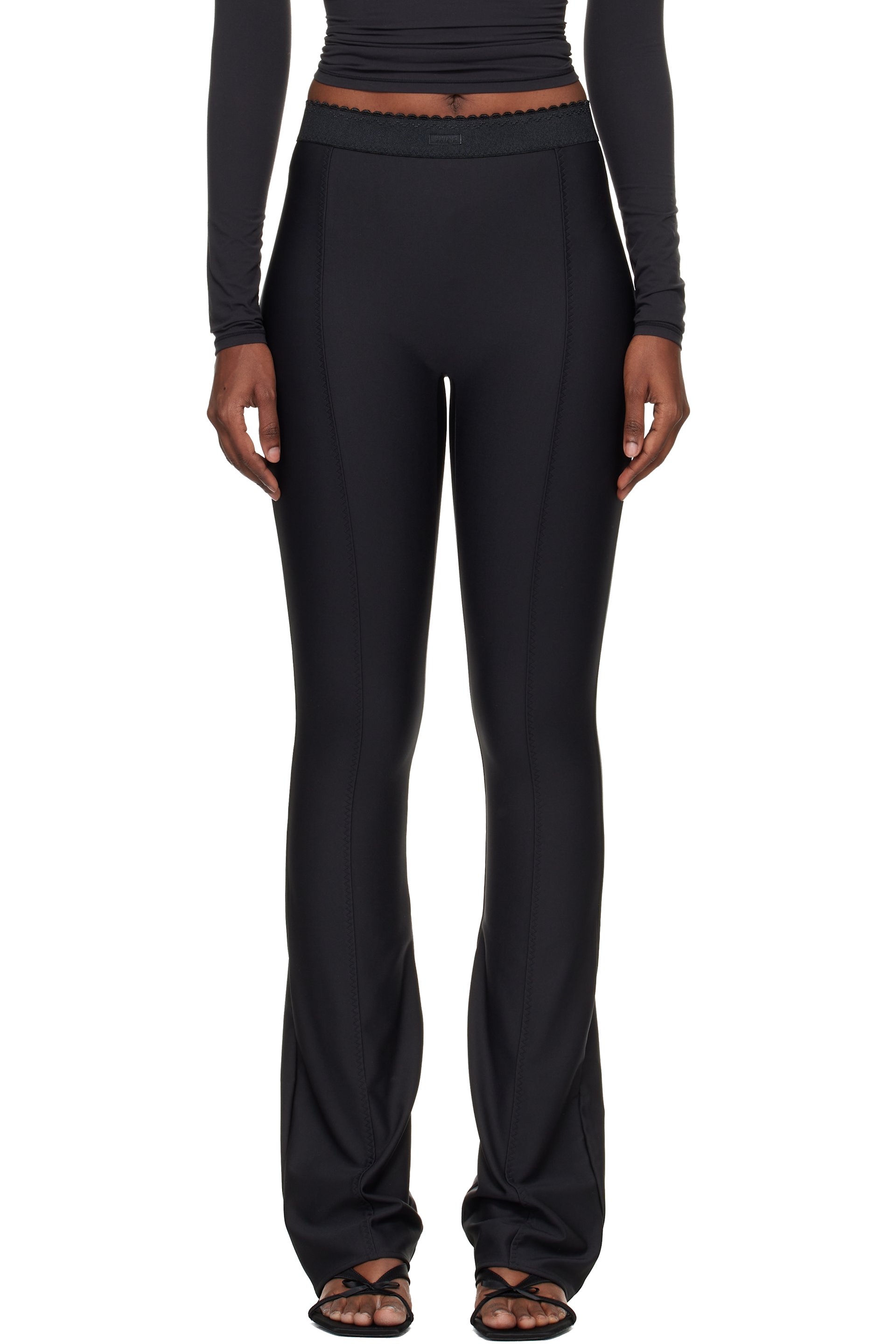 SKIMS - Pantalon évasé noir à taille haute - SKIMS Body
