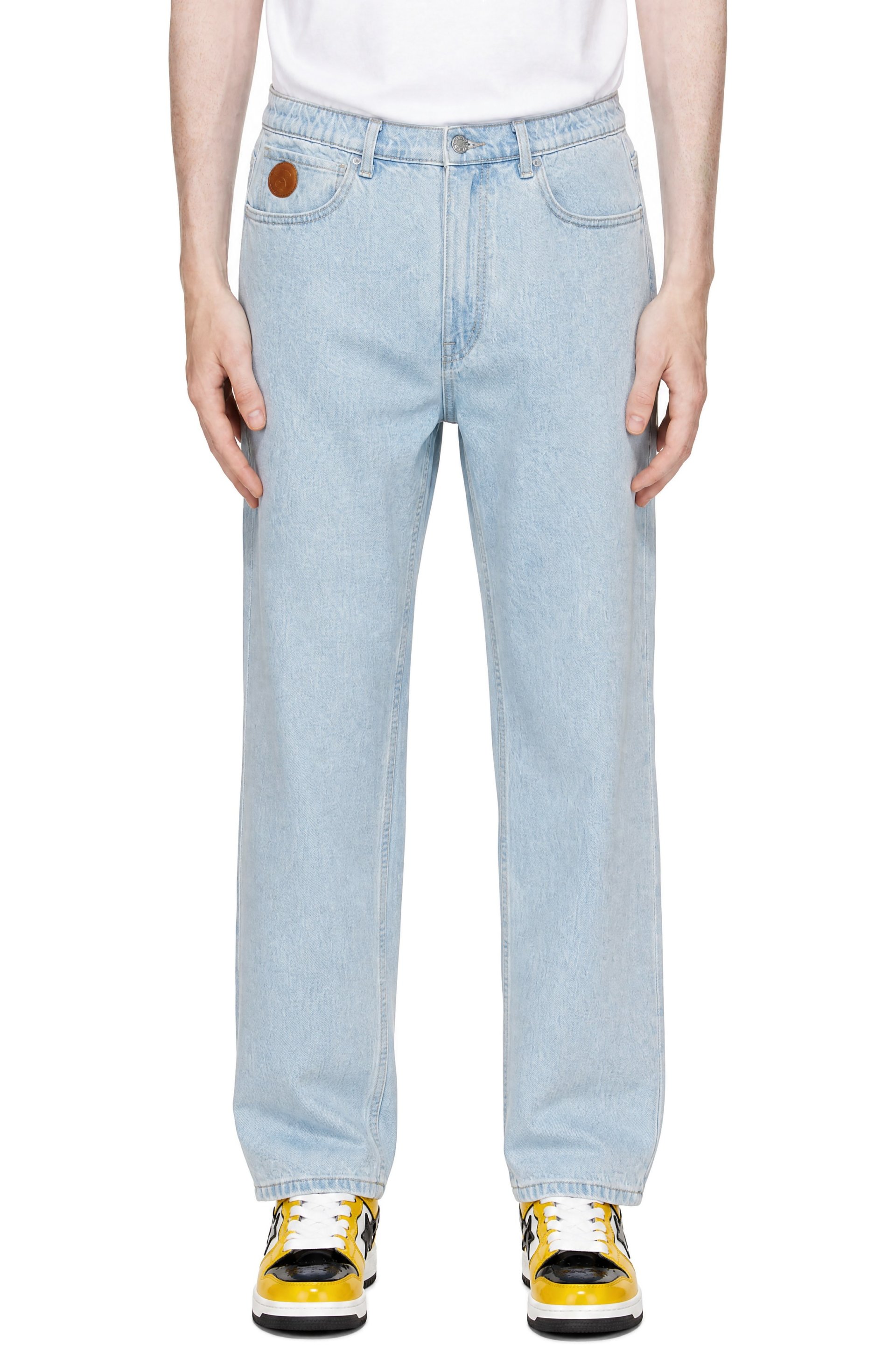 AAPE by A Bathing Ape - Blue 'AAPE NOW' Jeans