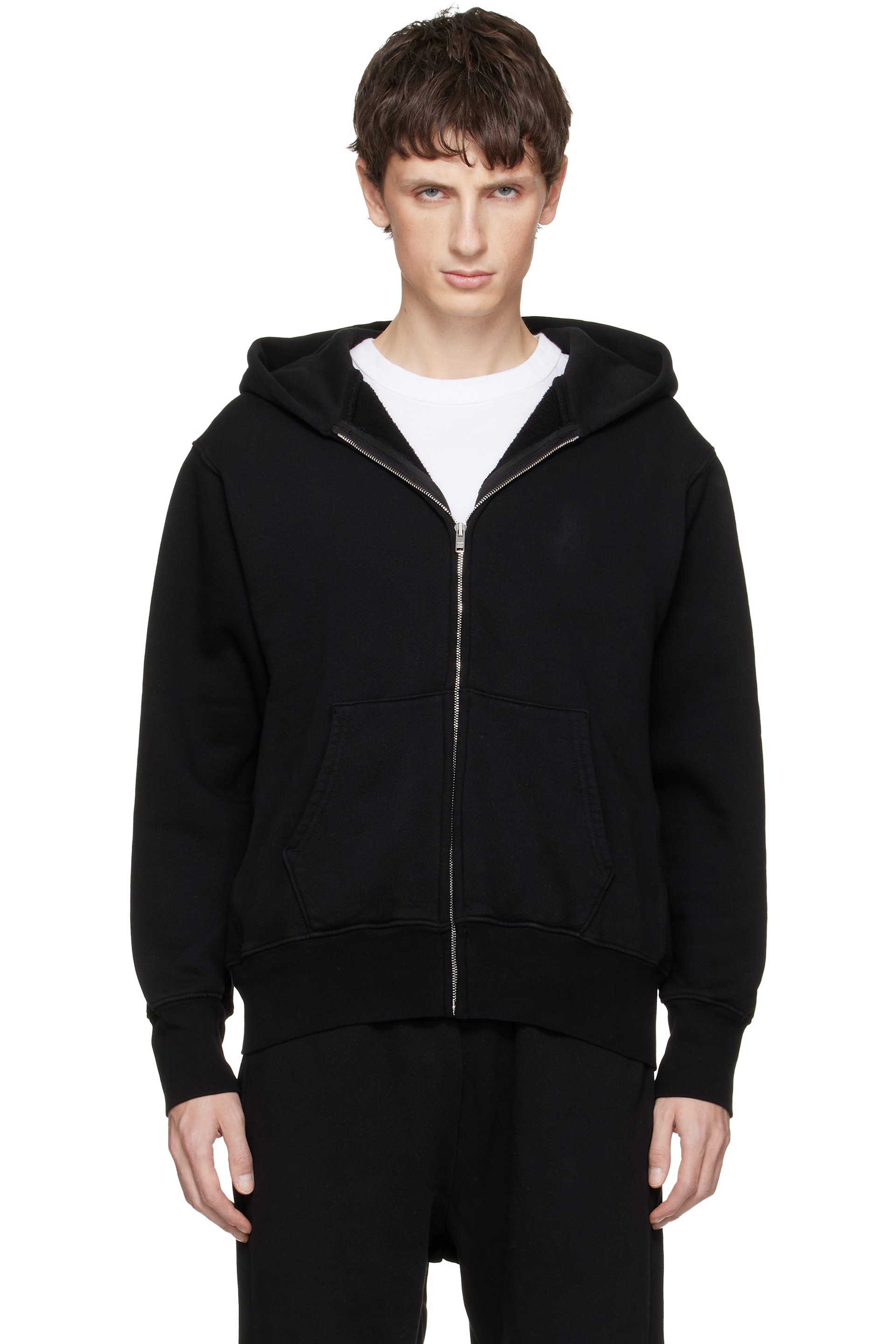 Les Tien - Black Heavyweight Zip Hoodie