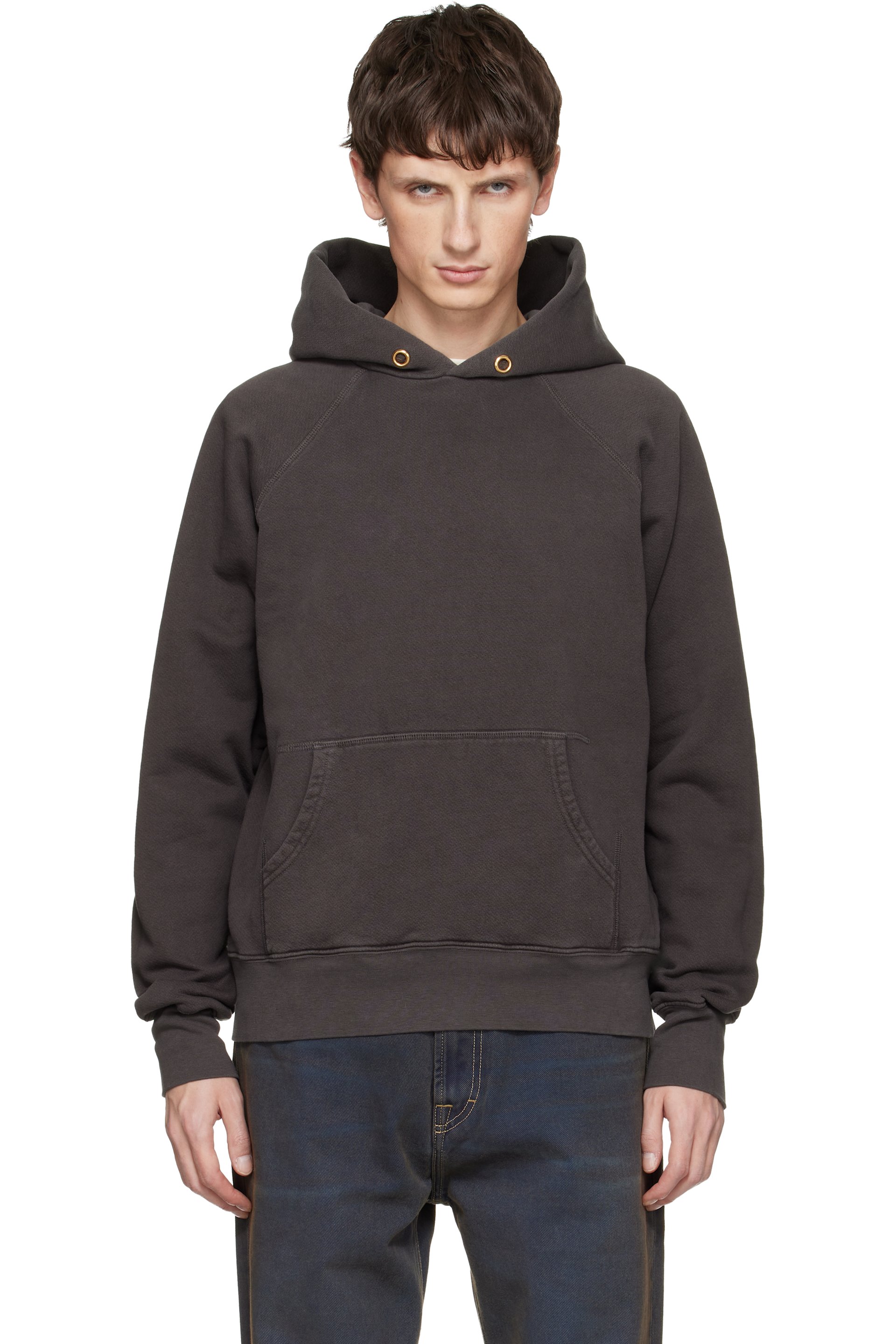 Les Tien - Gray Heavyweight Classic Raglan Hoodie
