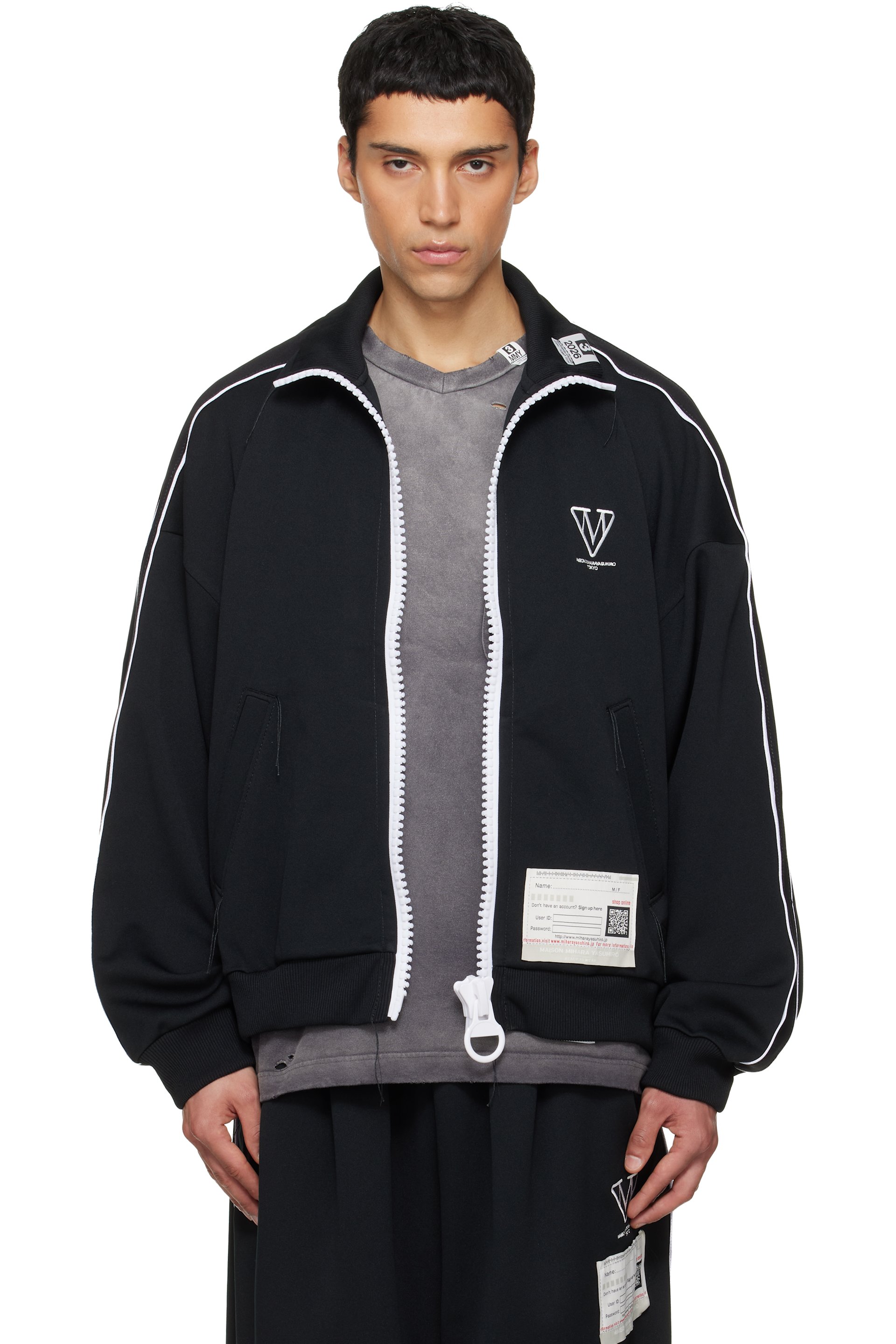 Maison MIHARA YASUHIRO - Black Amateur Sewn Like Track Jacket