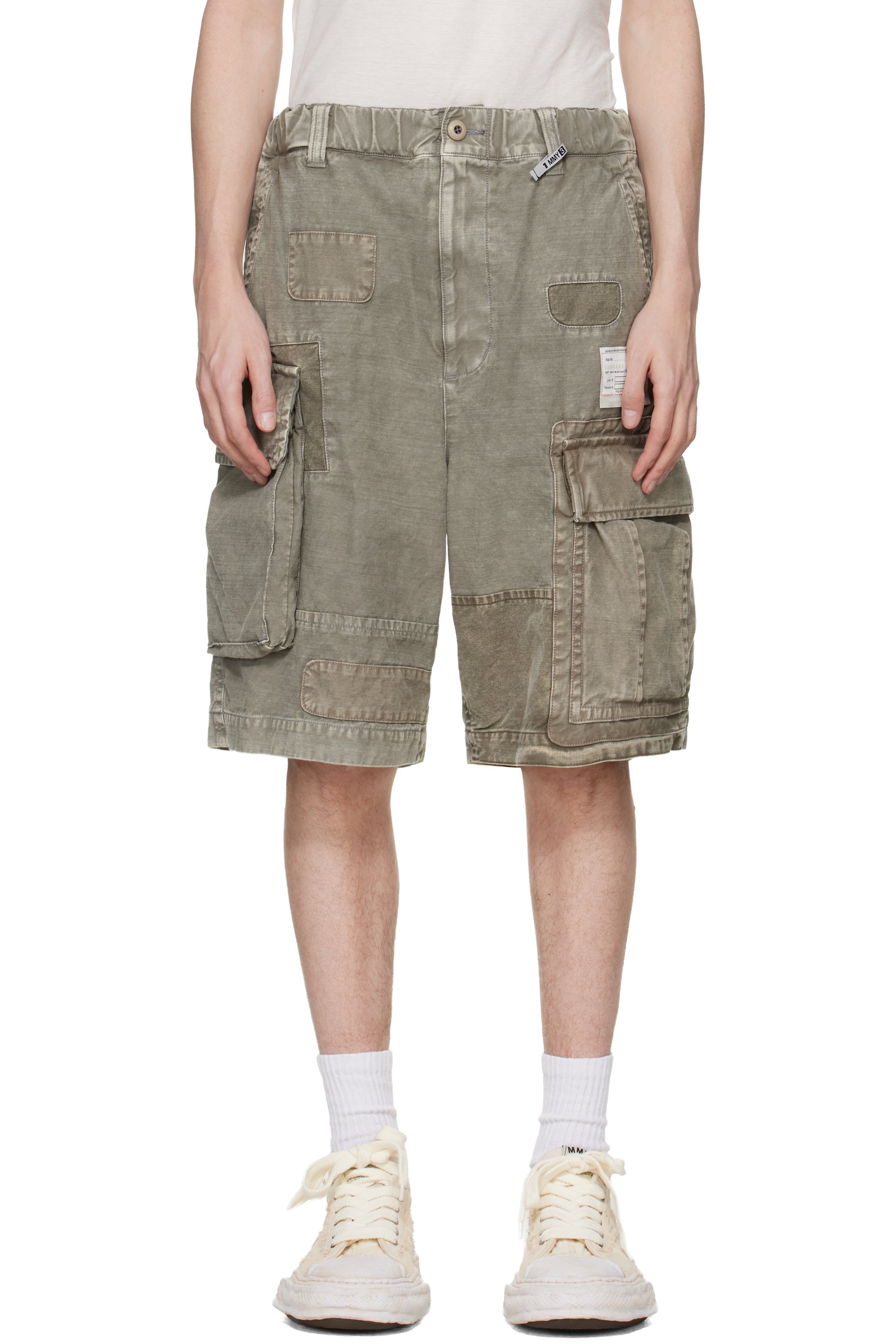 Maison MIHARA YASUHIRO - Taupe Repaired Cargo Shorts