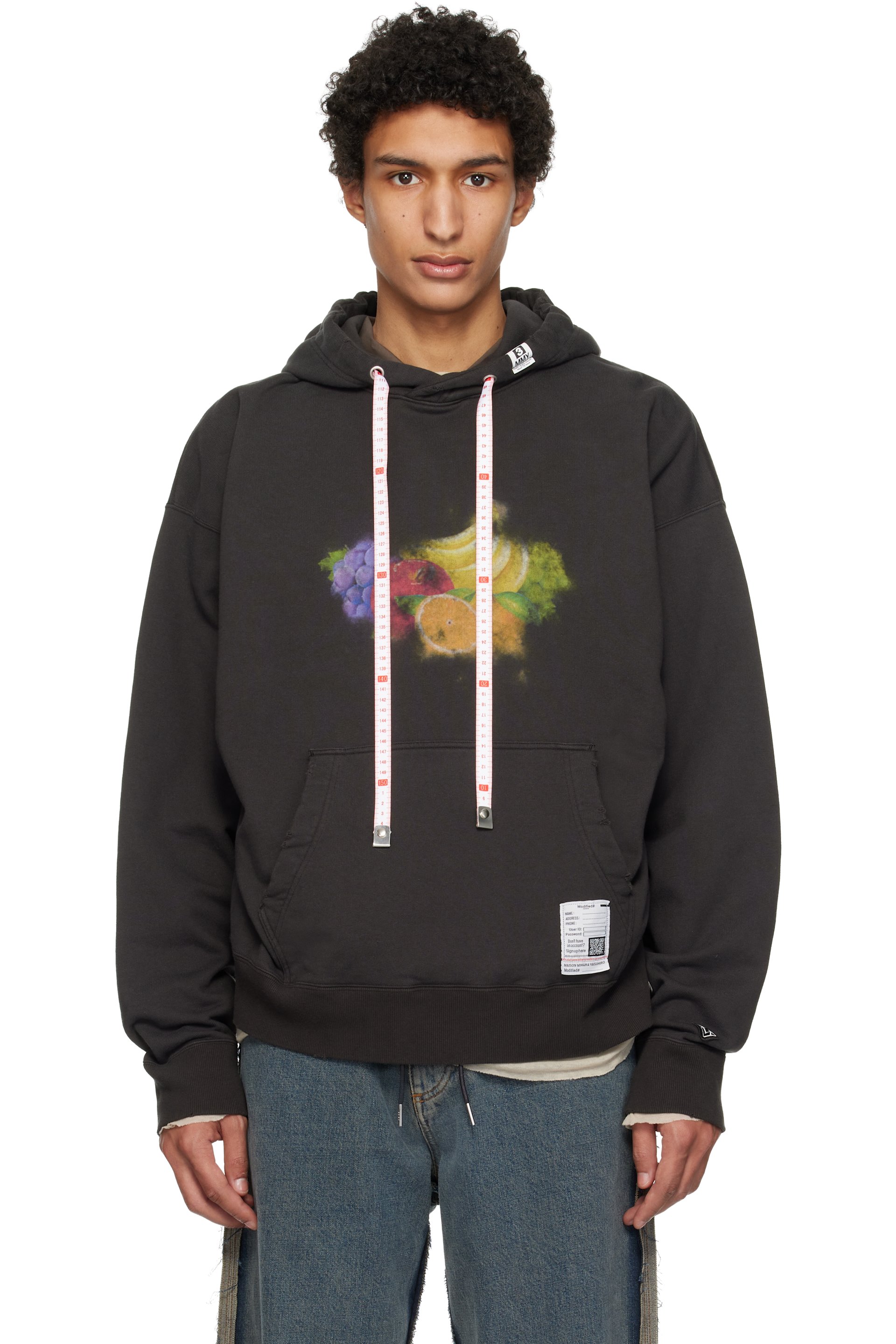 Maison MIHARA YASUHIRO - Black Fruit Printed Hoodie