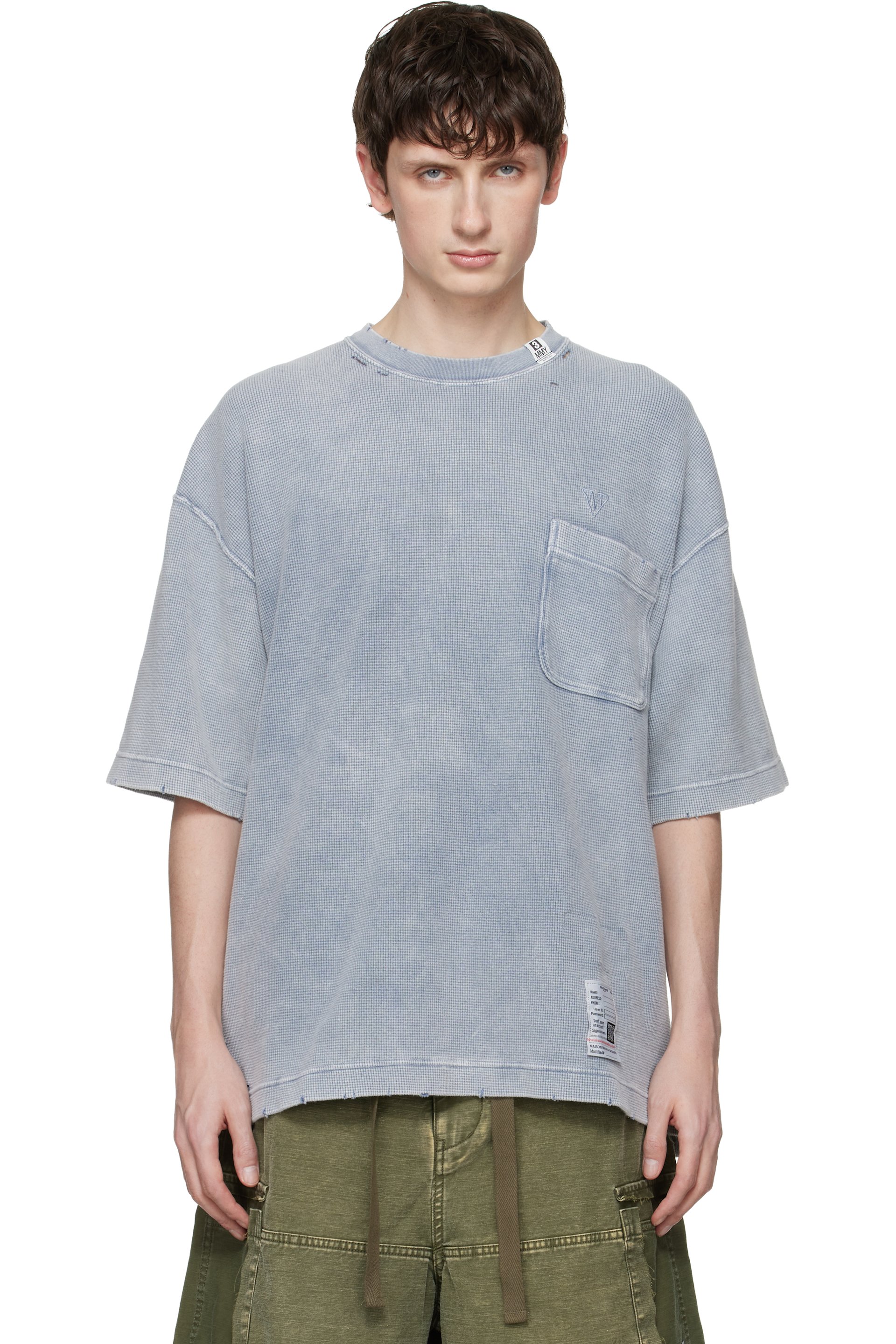 Maison MIHARA YASUHIRO - Gray Bleached Thermal T-shirt