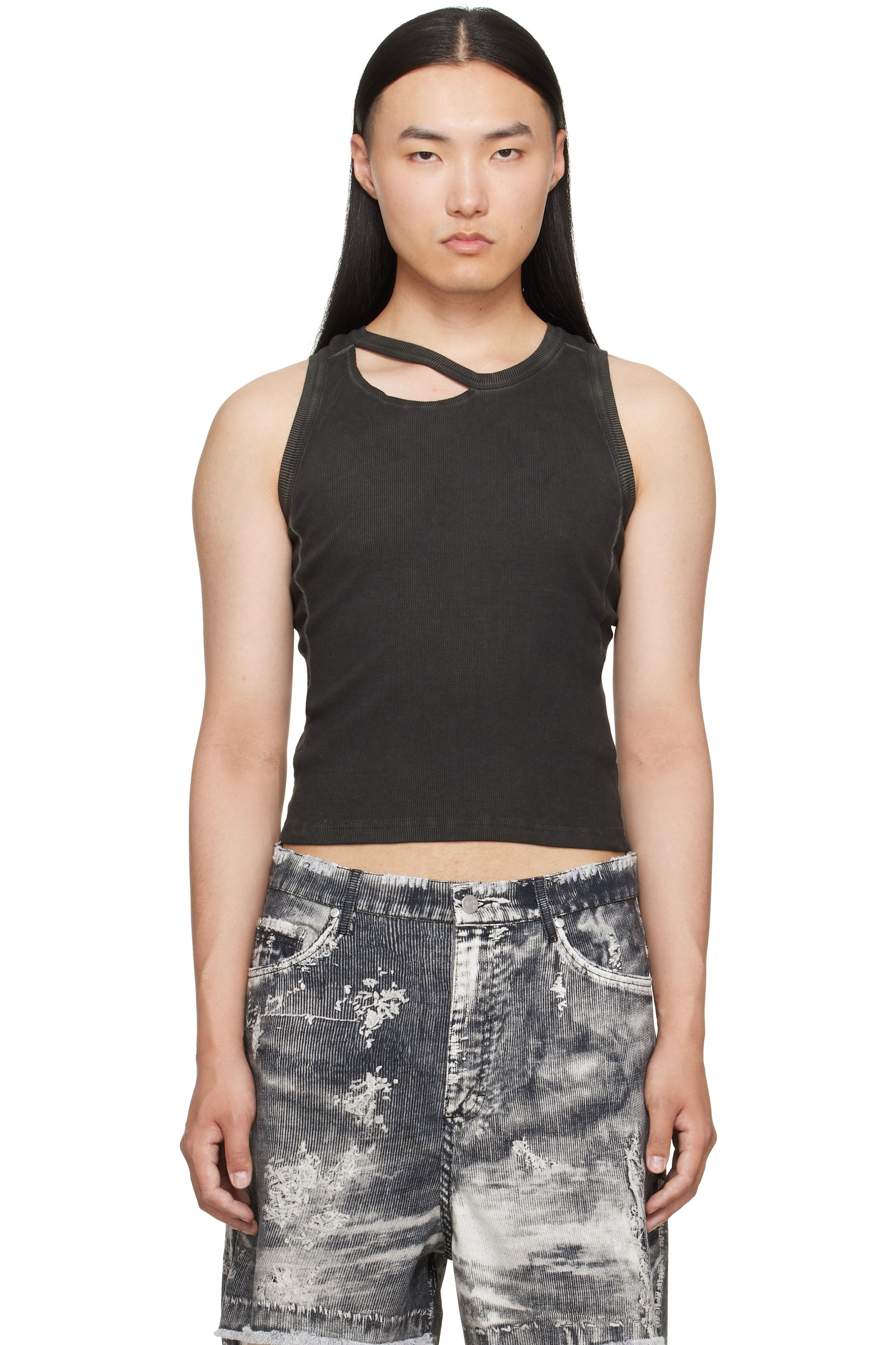 CAMPERLAB - Black Ribbed Tank Top