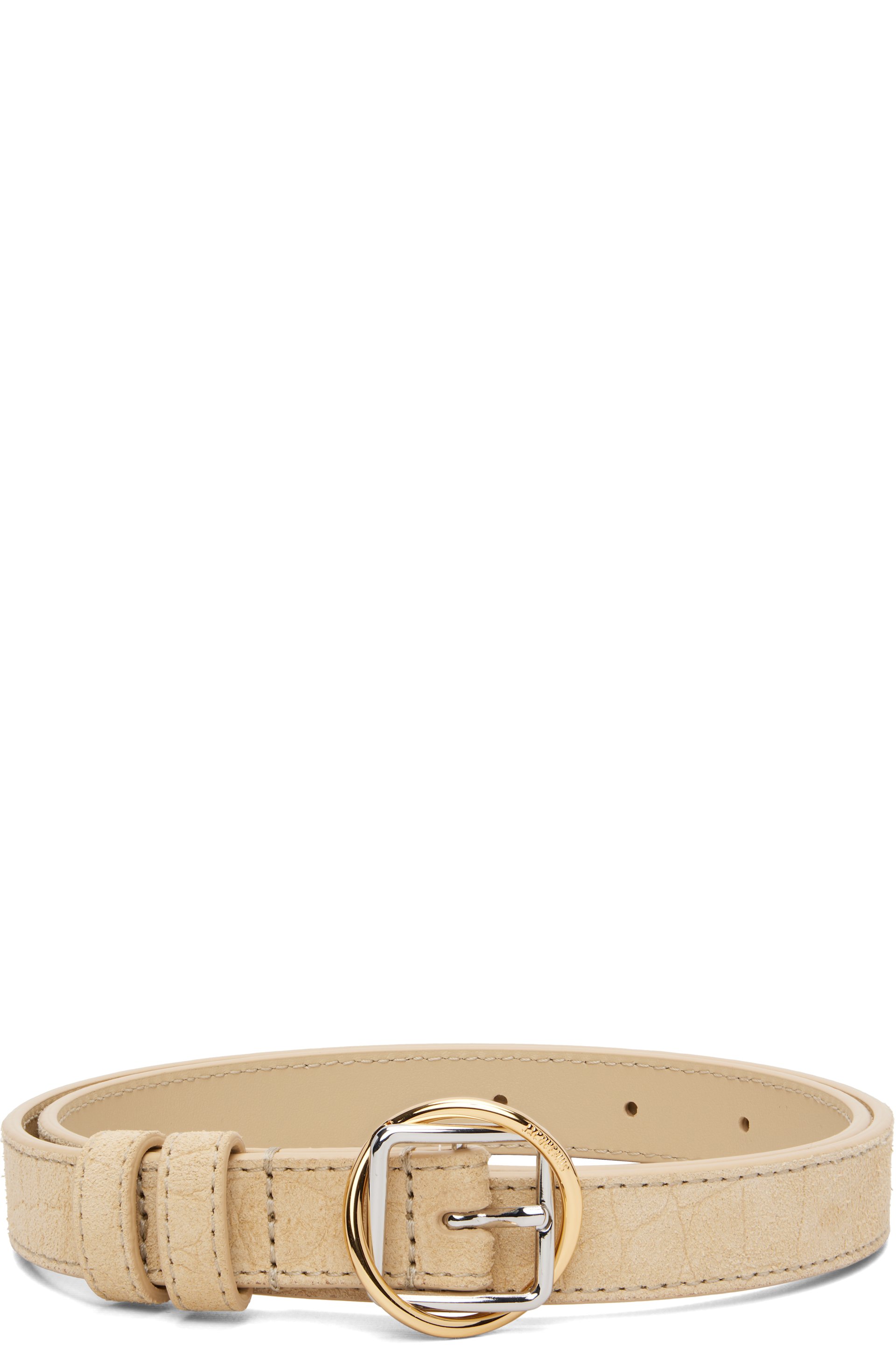 JACQUEMUS - Ceinture fine Salon beige