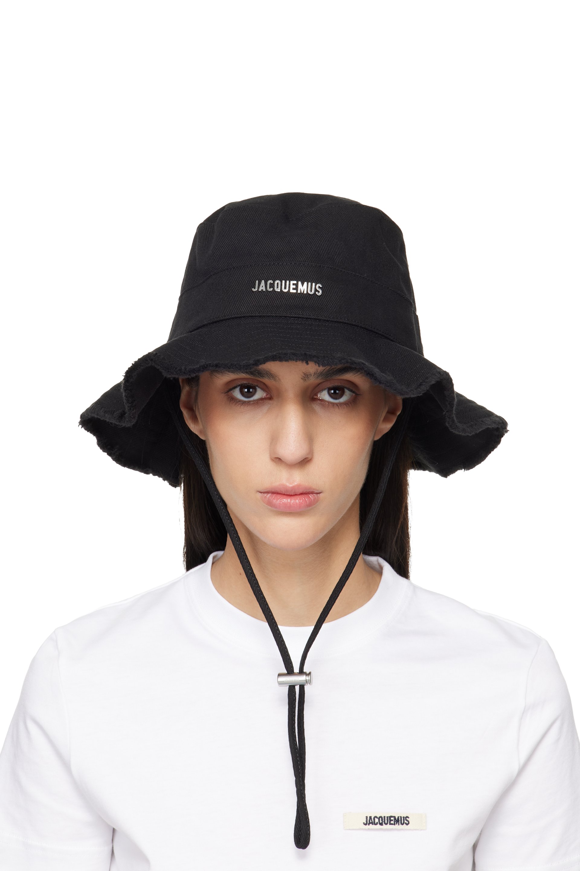 JACQUEMUS: Black Les Classiques 'The Artichaut' Bucket Hat | SSENSE