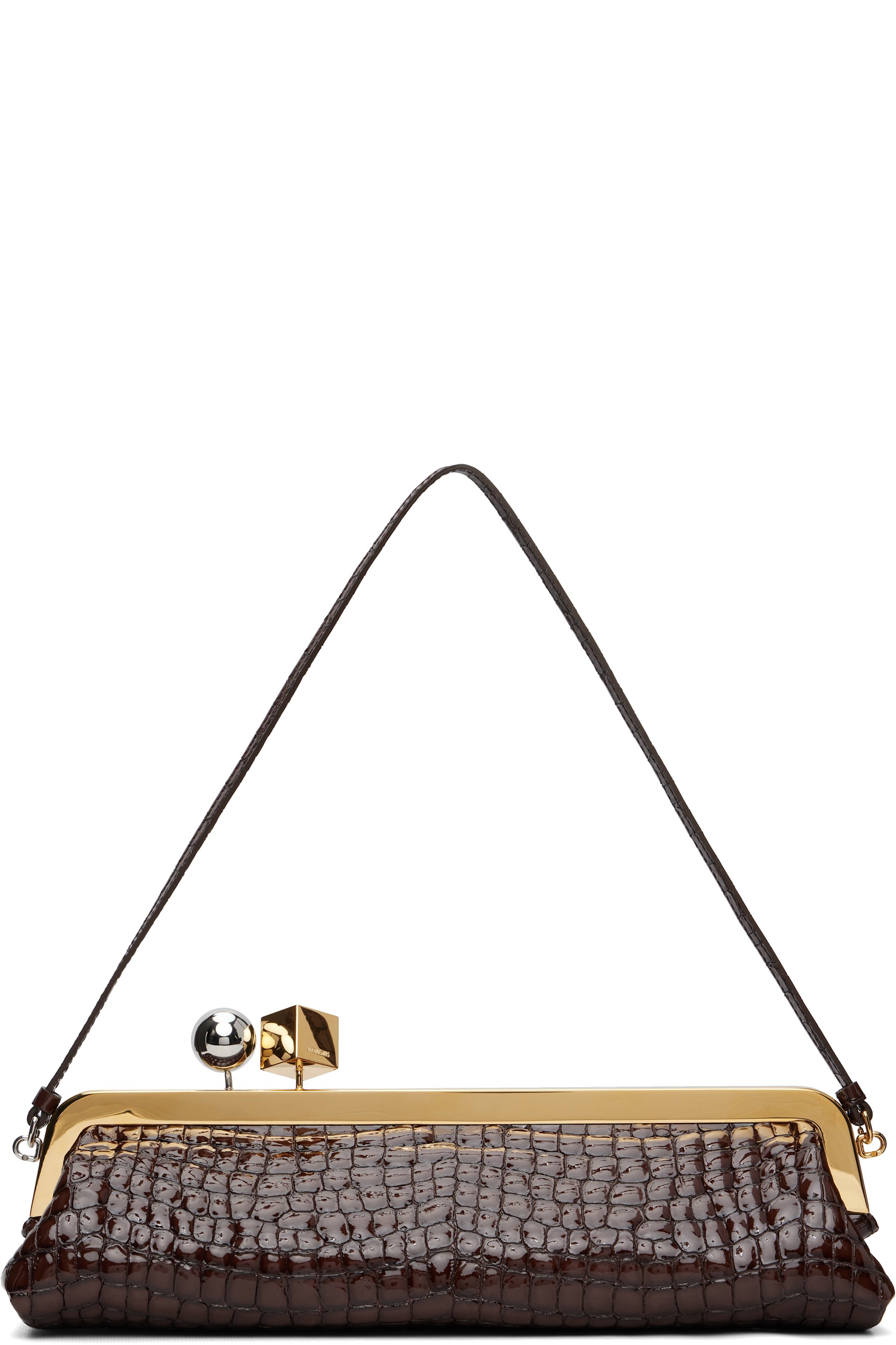 JACQUEMUS - Pochette Salon brun