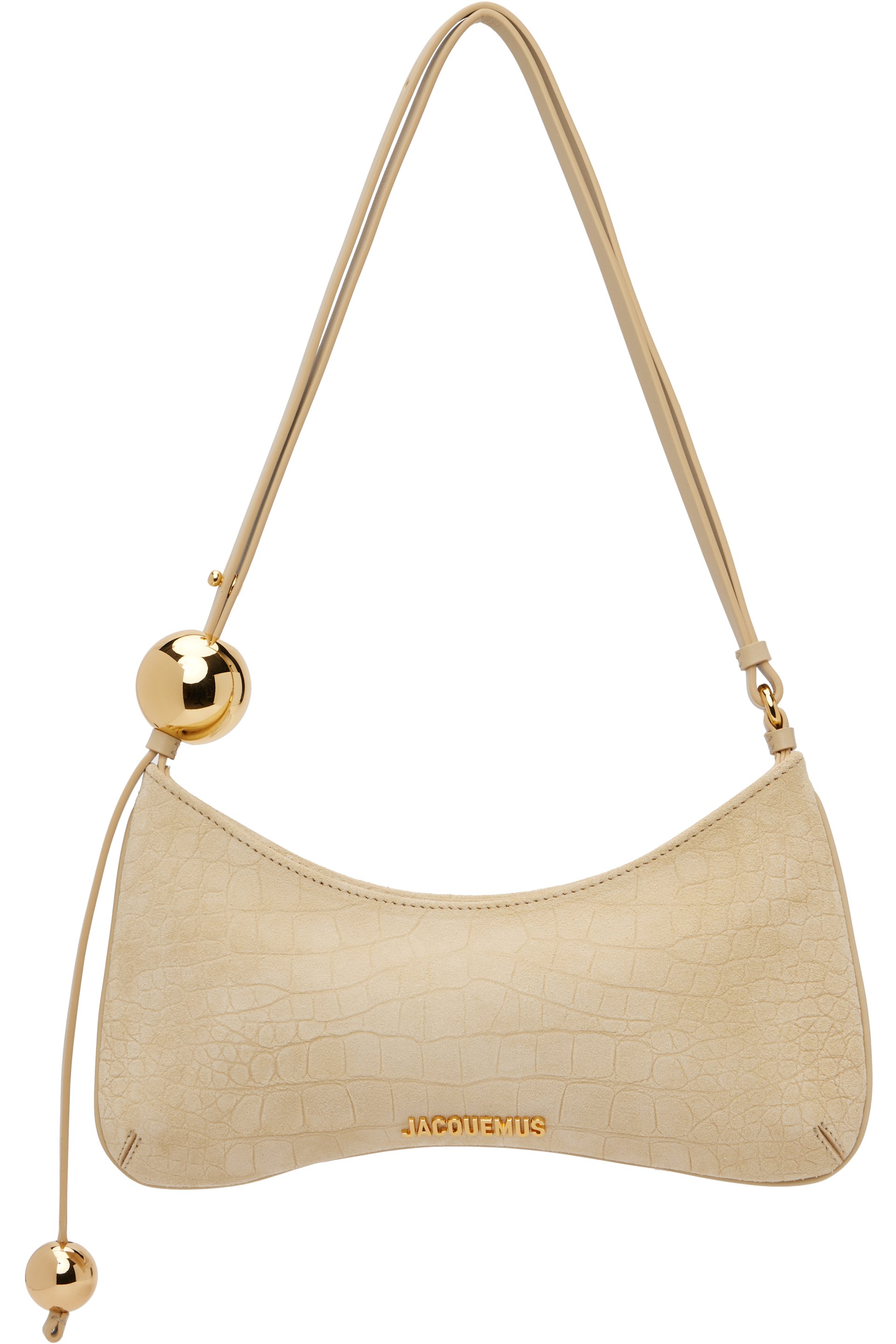 JACQUEMUS - Beige 'The Bisou Perle' Bag