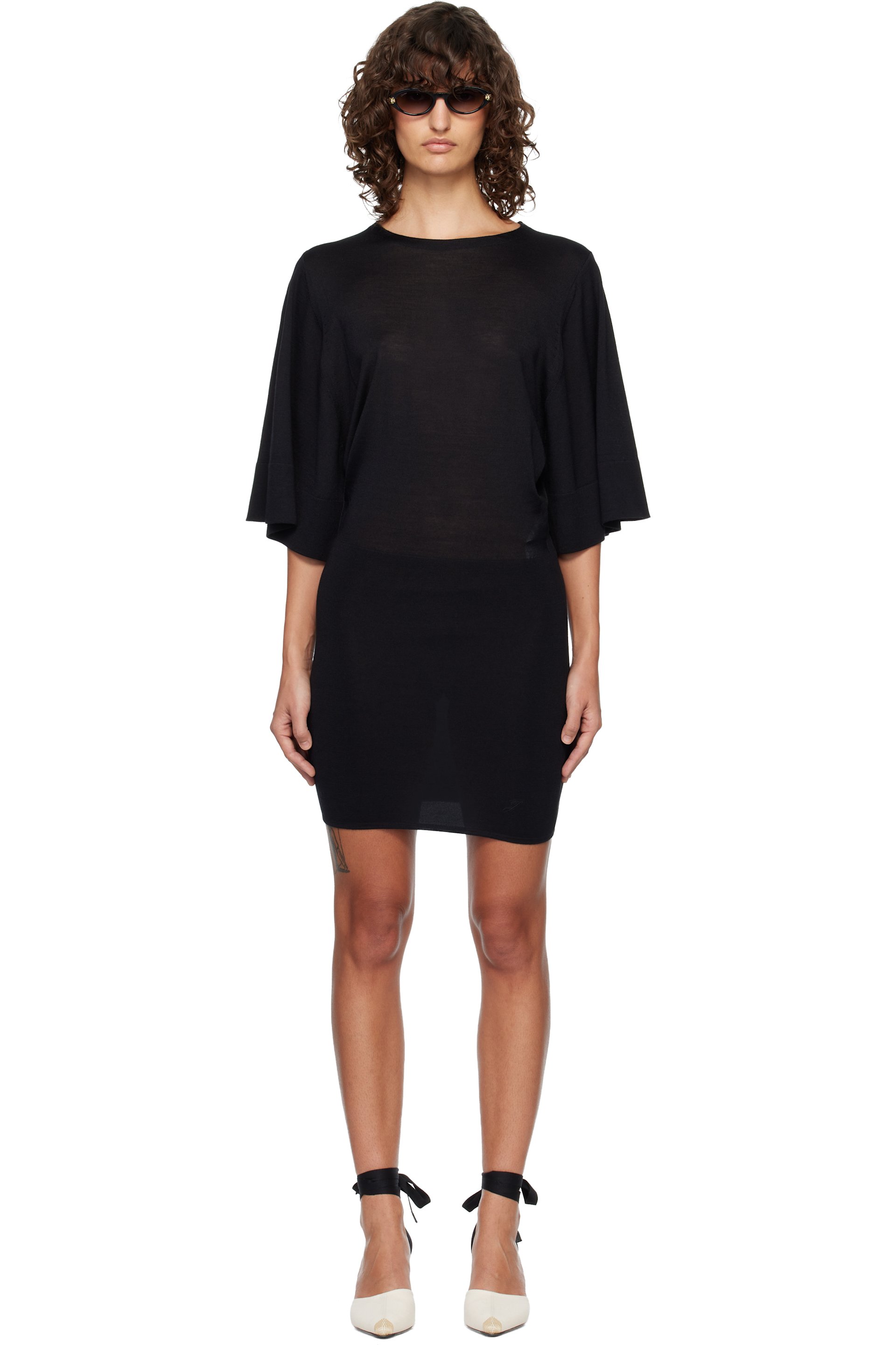 JACQUEMUS - Black 'La Robe Maille Mananco' Minidress