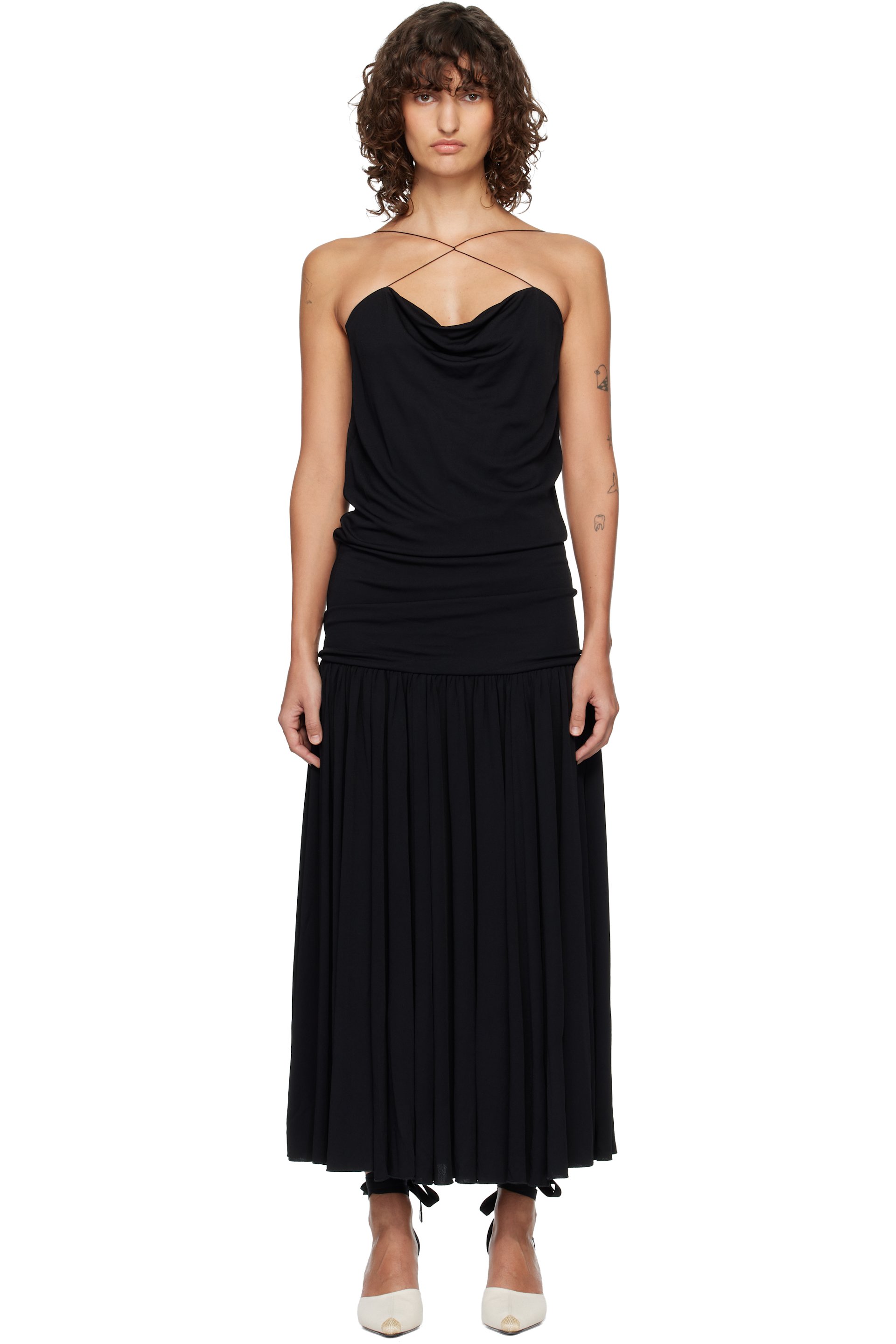 JACQUEMUS - Robe longue Abiha noire