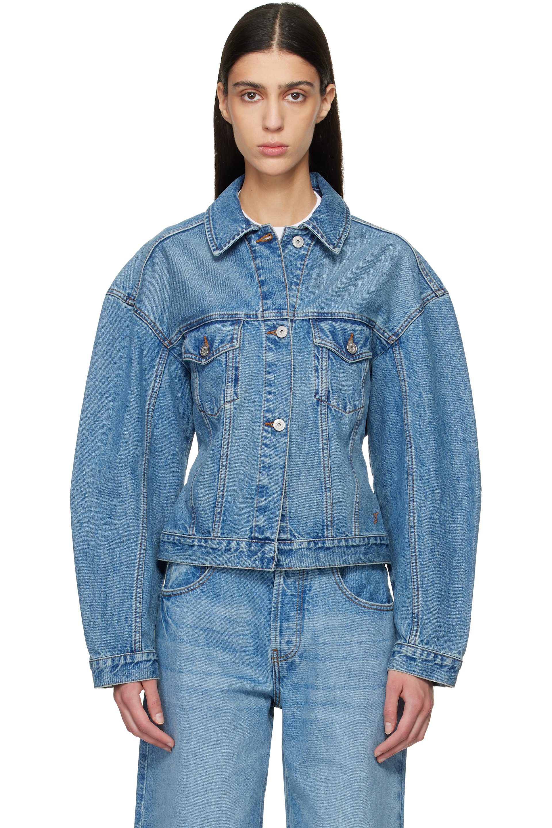 JACQUEMUS - Blue Le Paysan 'The de-Nîmes' Denim Jacket