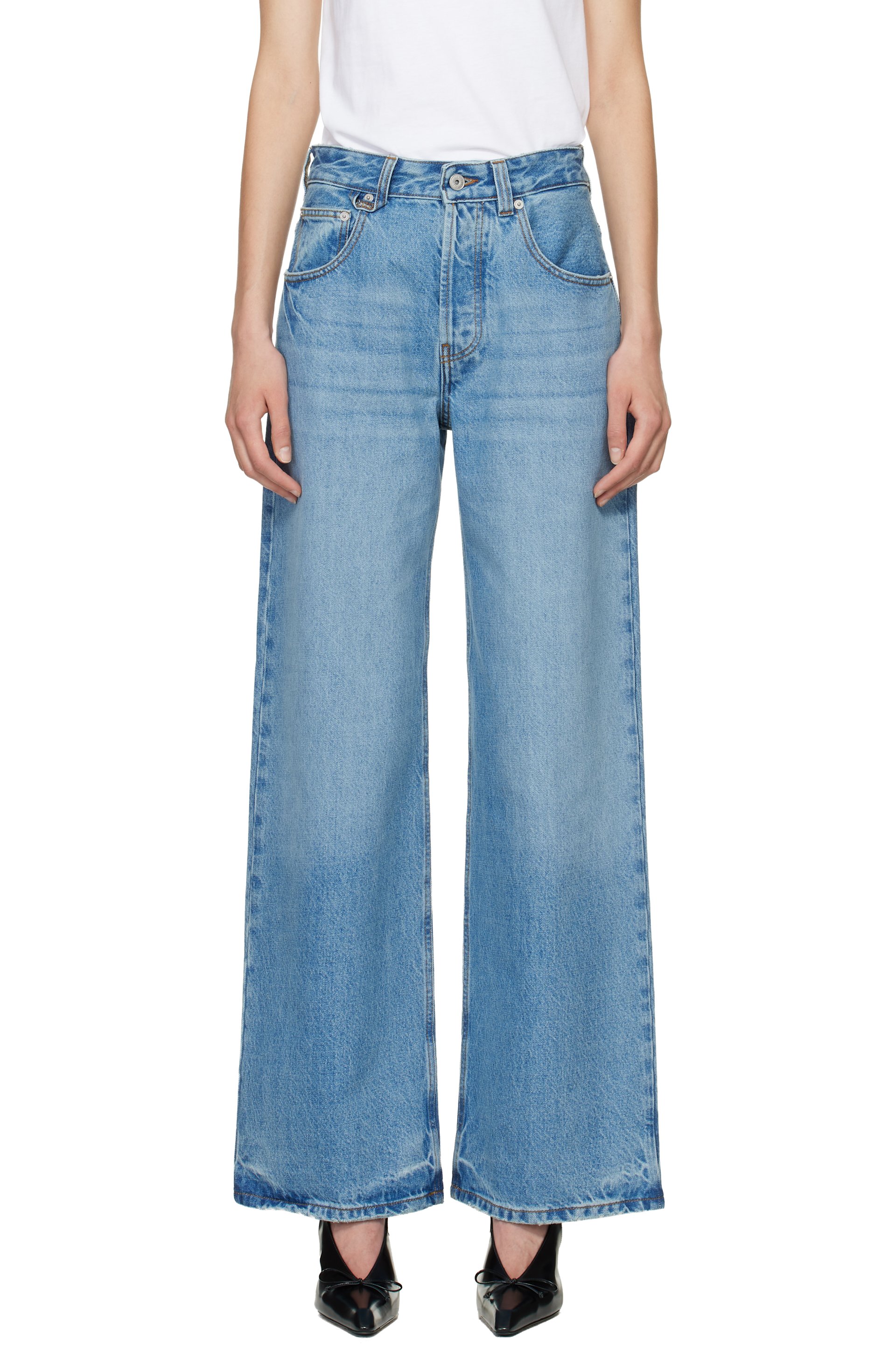 JACQUEMUS - Jean ample de-Nîmes bleu - Le paysan