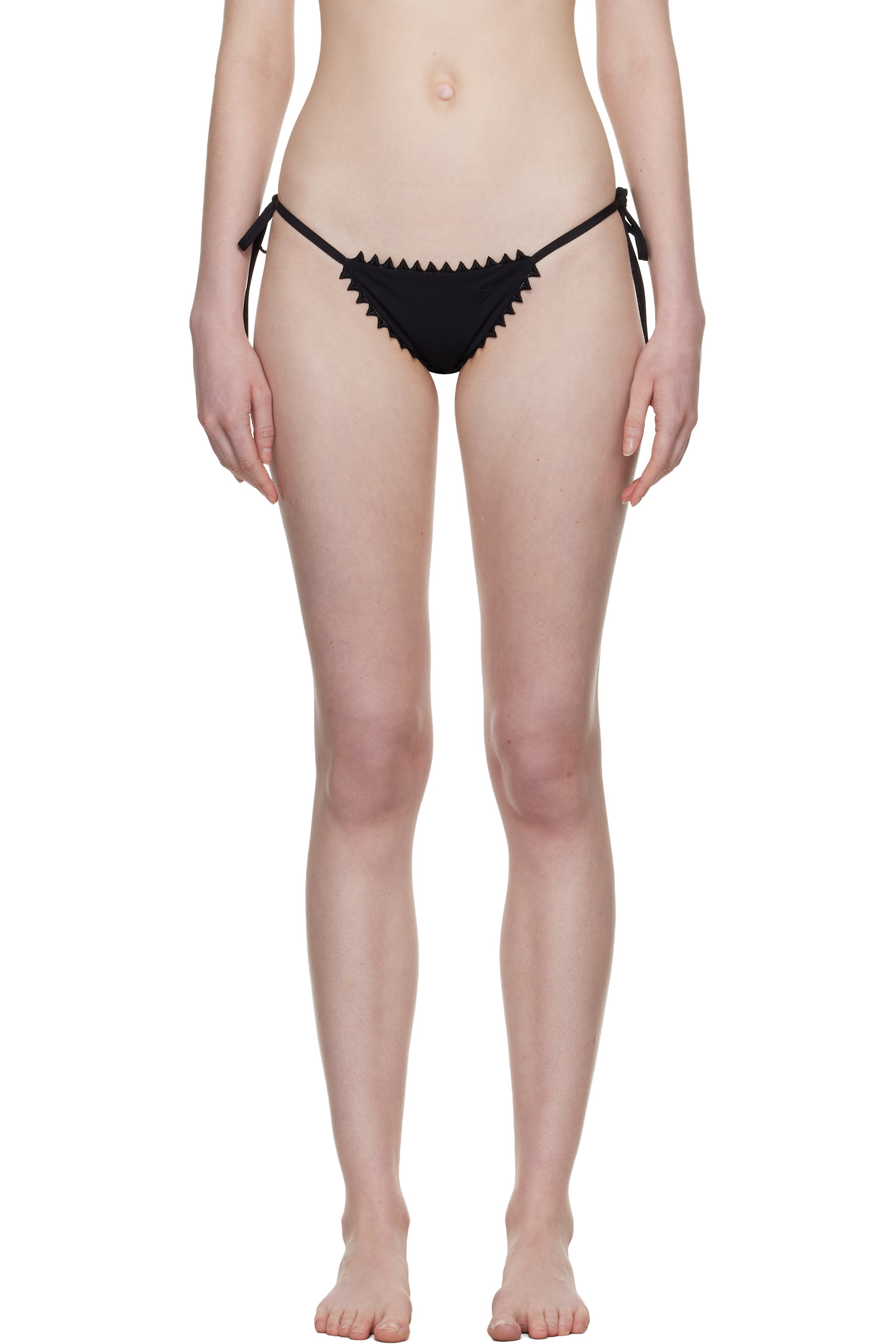JACQUEMUS - Culotte de bikini Picot noire