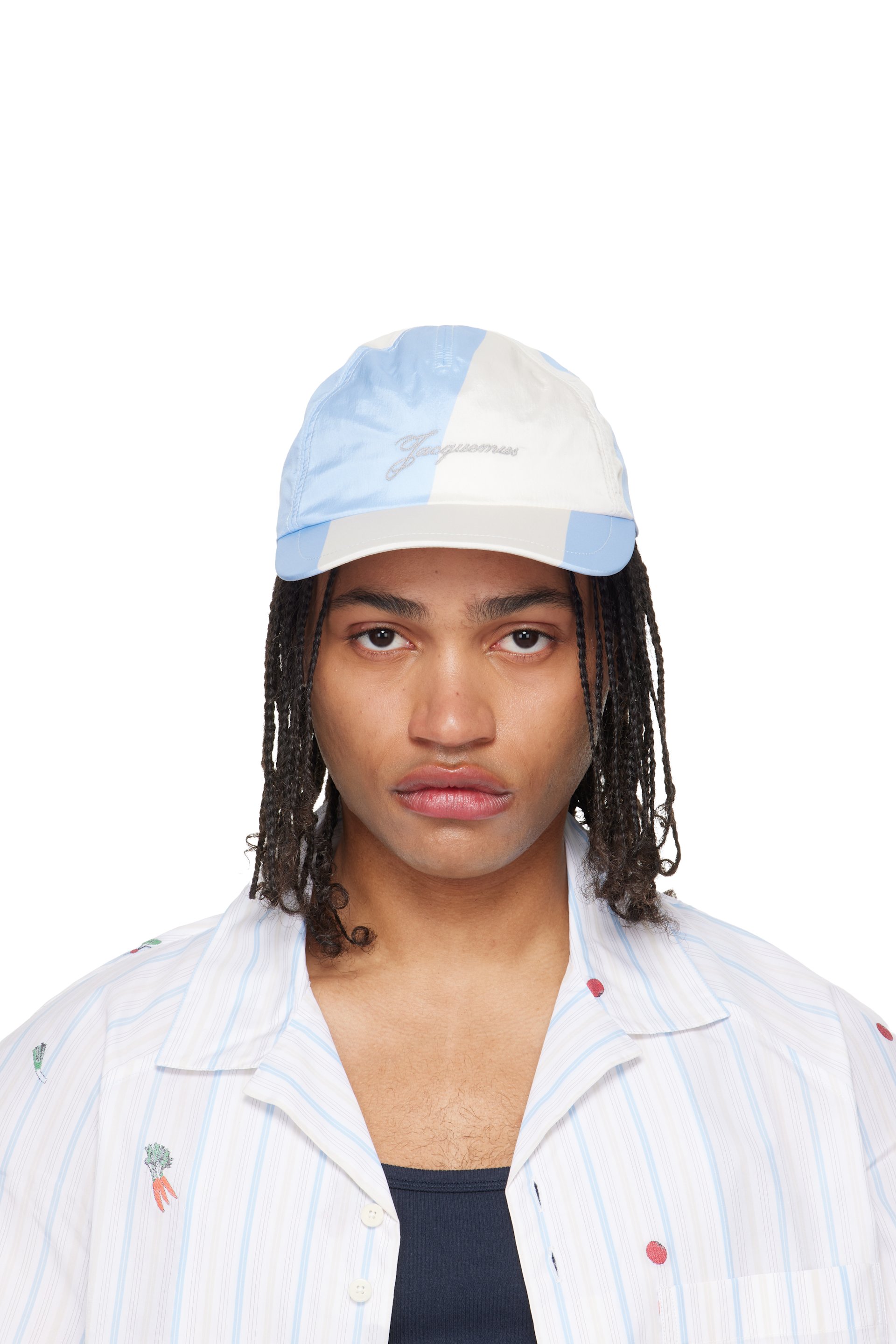 JACQUEMUS - Blue & Off-White 'The Baluchon baseball' Cap