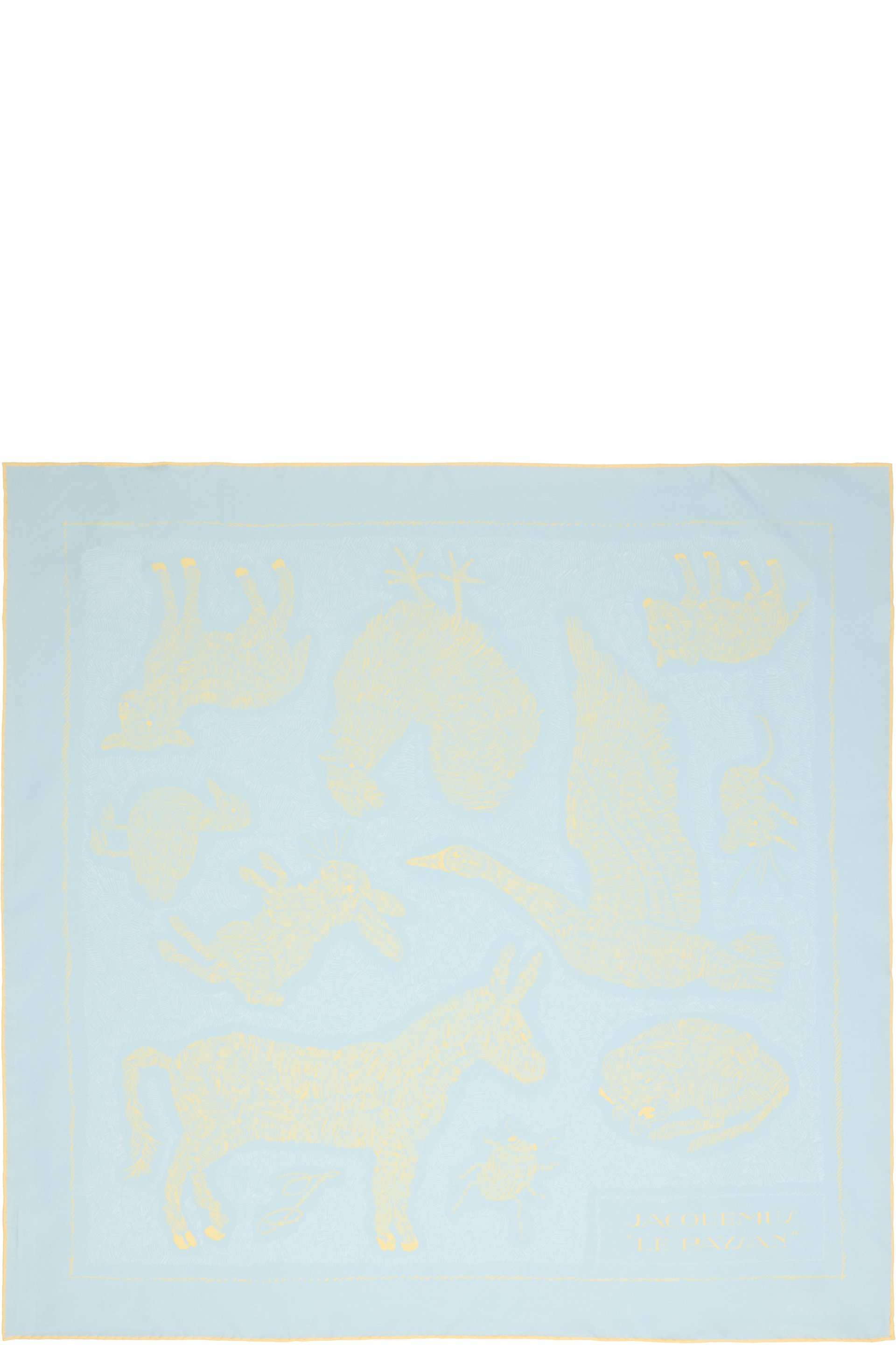 JACQUEMUS - Blue 'Le Paysan' Scarf