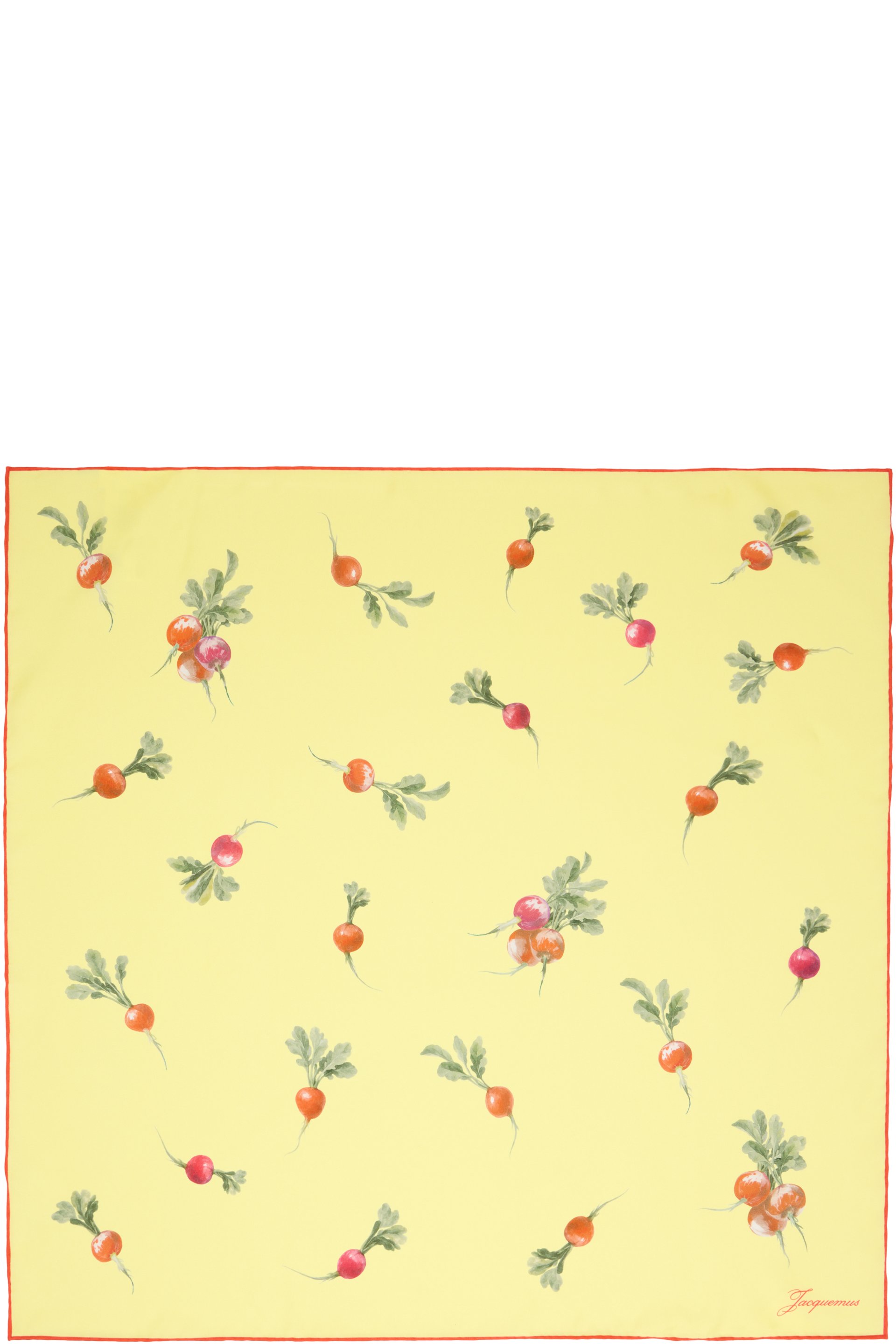 JACQUEMUS - Yellow 'The Radish' Scarf