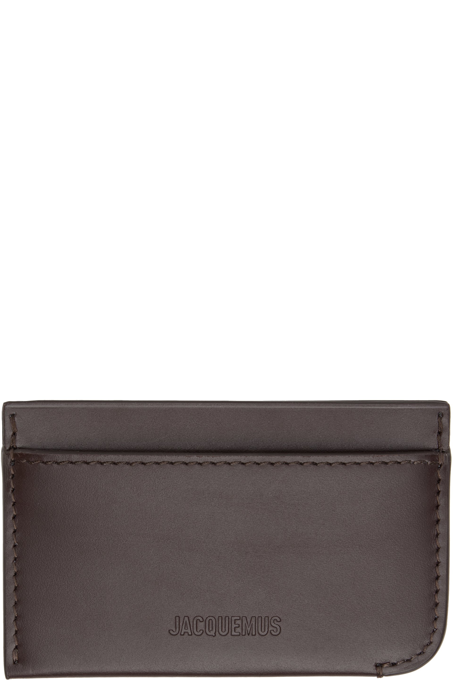 JACQUEMUS - Brown 'Le Porte Curvo' Card Holder