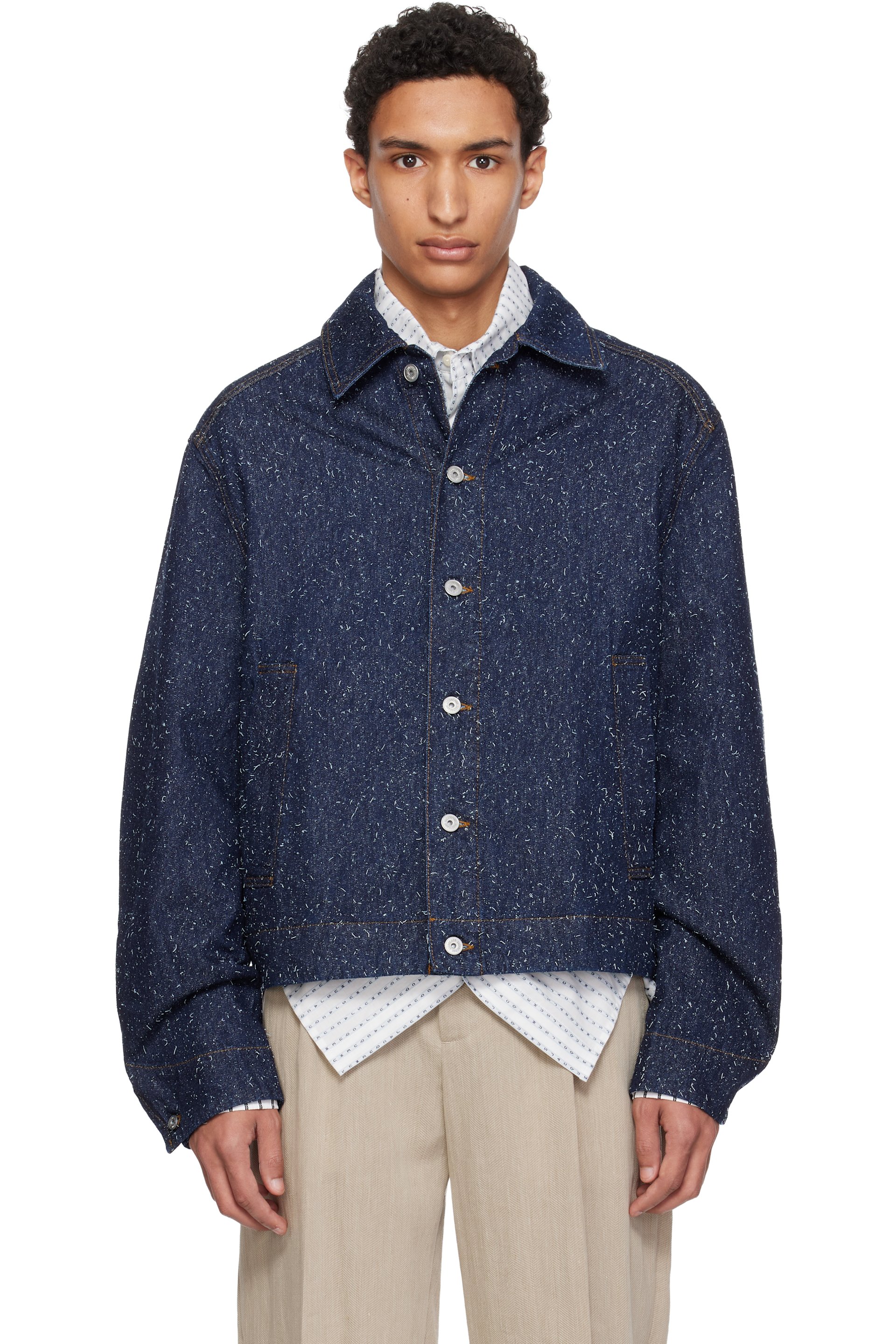 JACQUEMUS - Navy 'The Mirada de-Nîmes' Denim Jacket