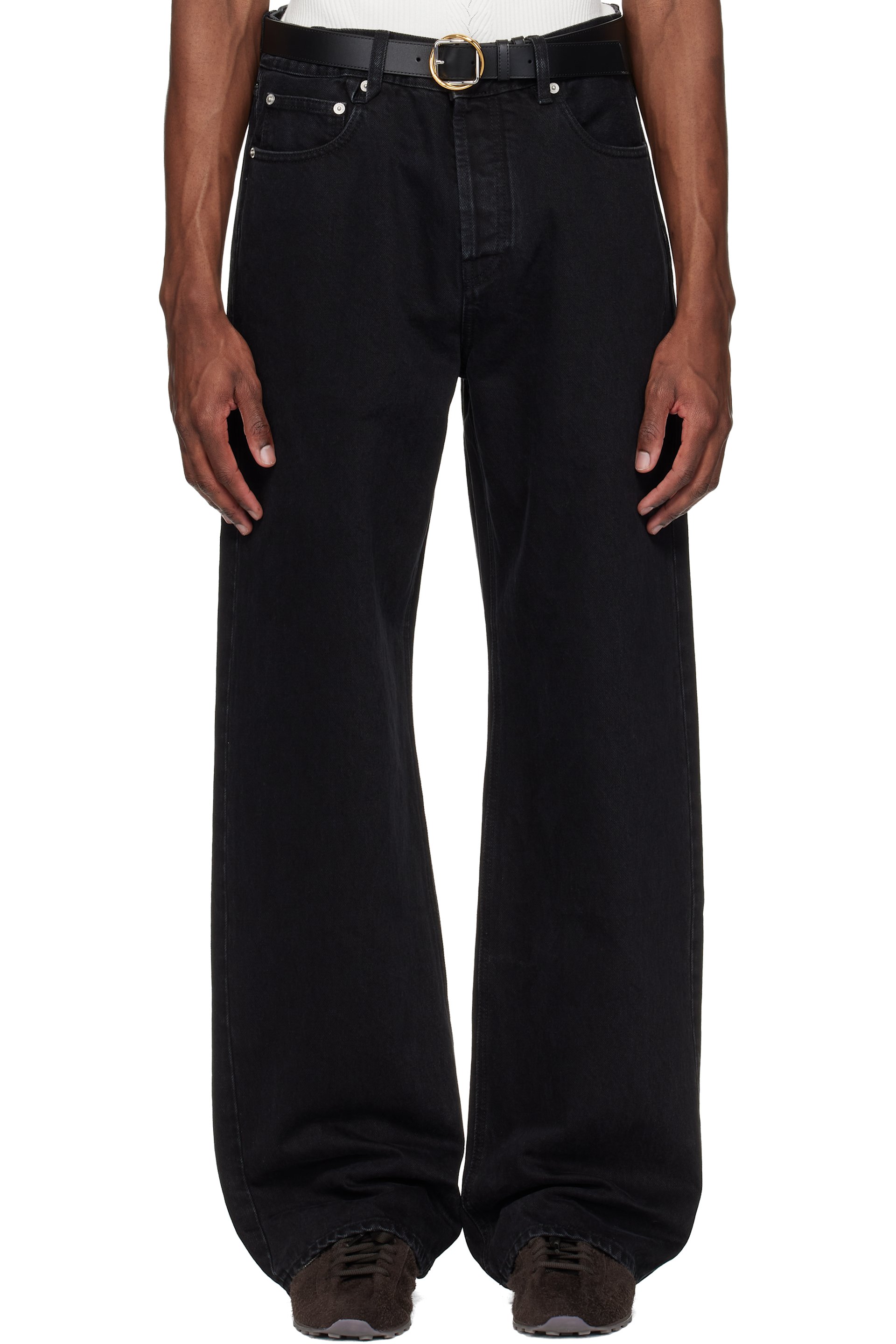 Black 'The straight de-Nîmes denim' Jeans by JACQUEMUS on Sale
