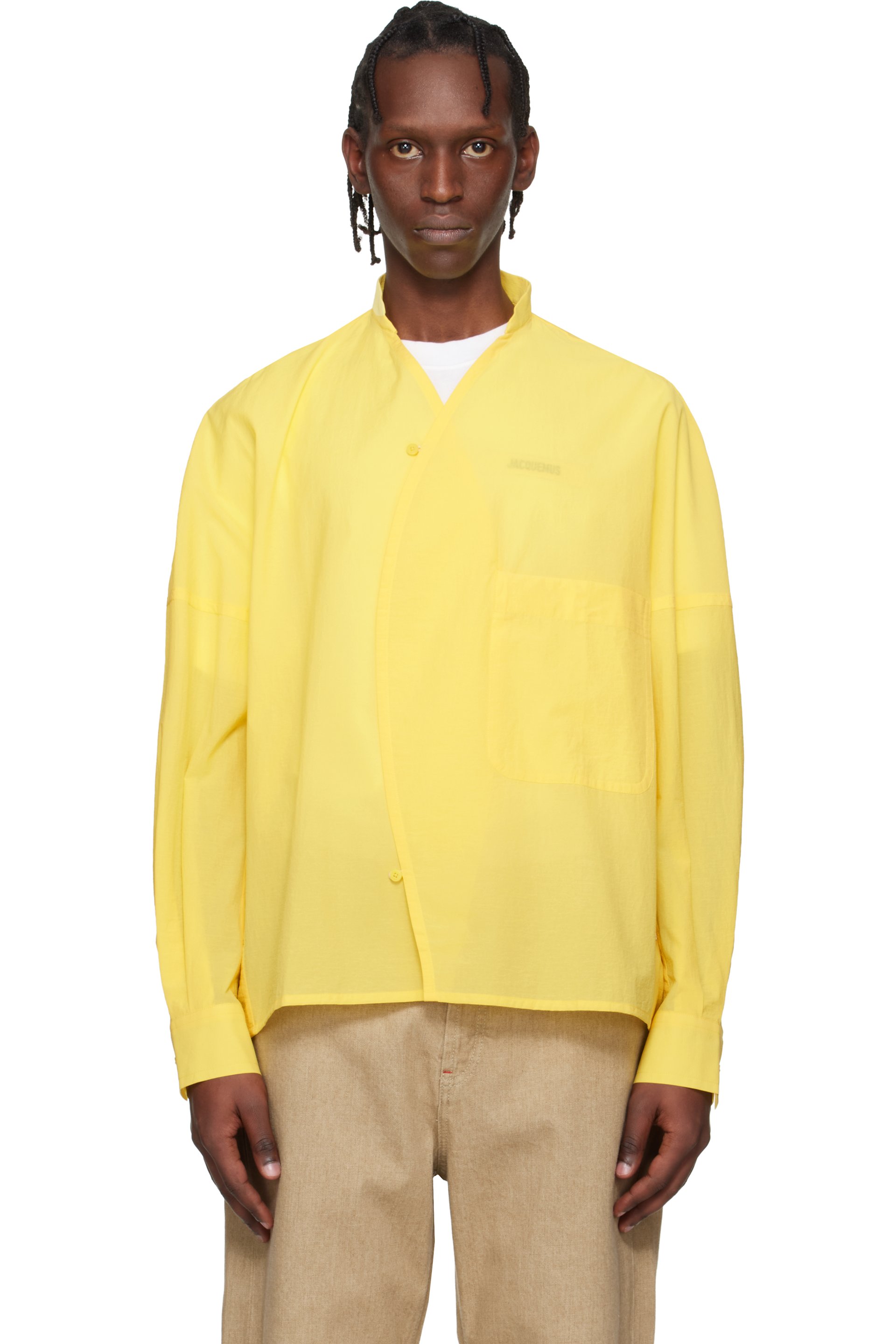 JACQUEMUS - イエロー 'La Chemise Berlingot' シャツ
