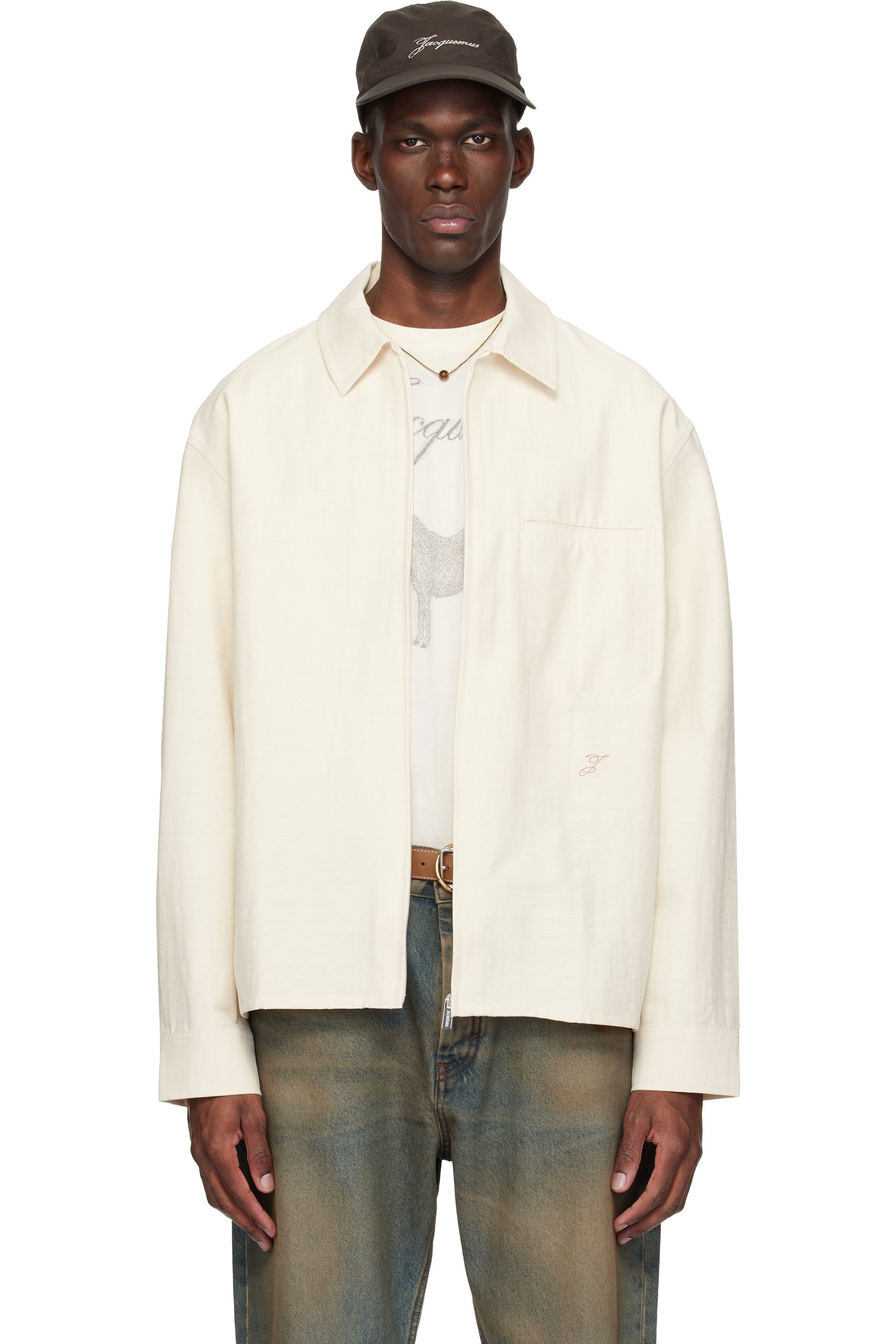 JACQUEMUS - オフホワイト 'The Mecano' シャツ