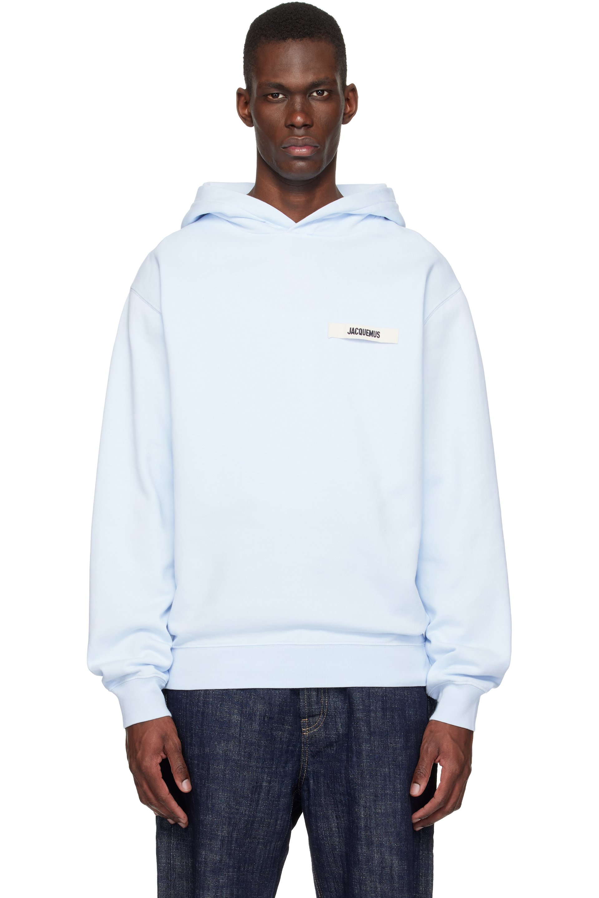 JACQUEMUS: ブルー 'The Gros Grain' フーディ | SSENSE 日本