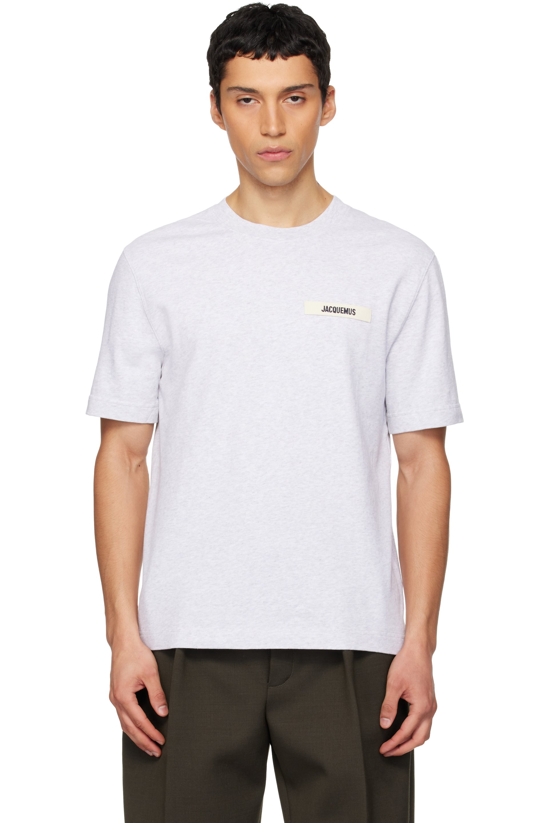 JACQUEMUS - Gray 'The Gros Grain' T-shirt