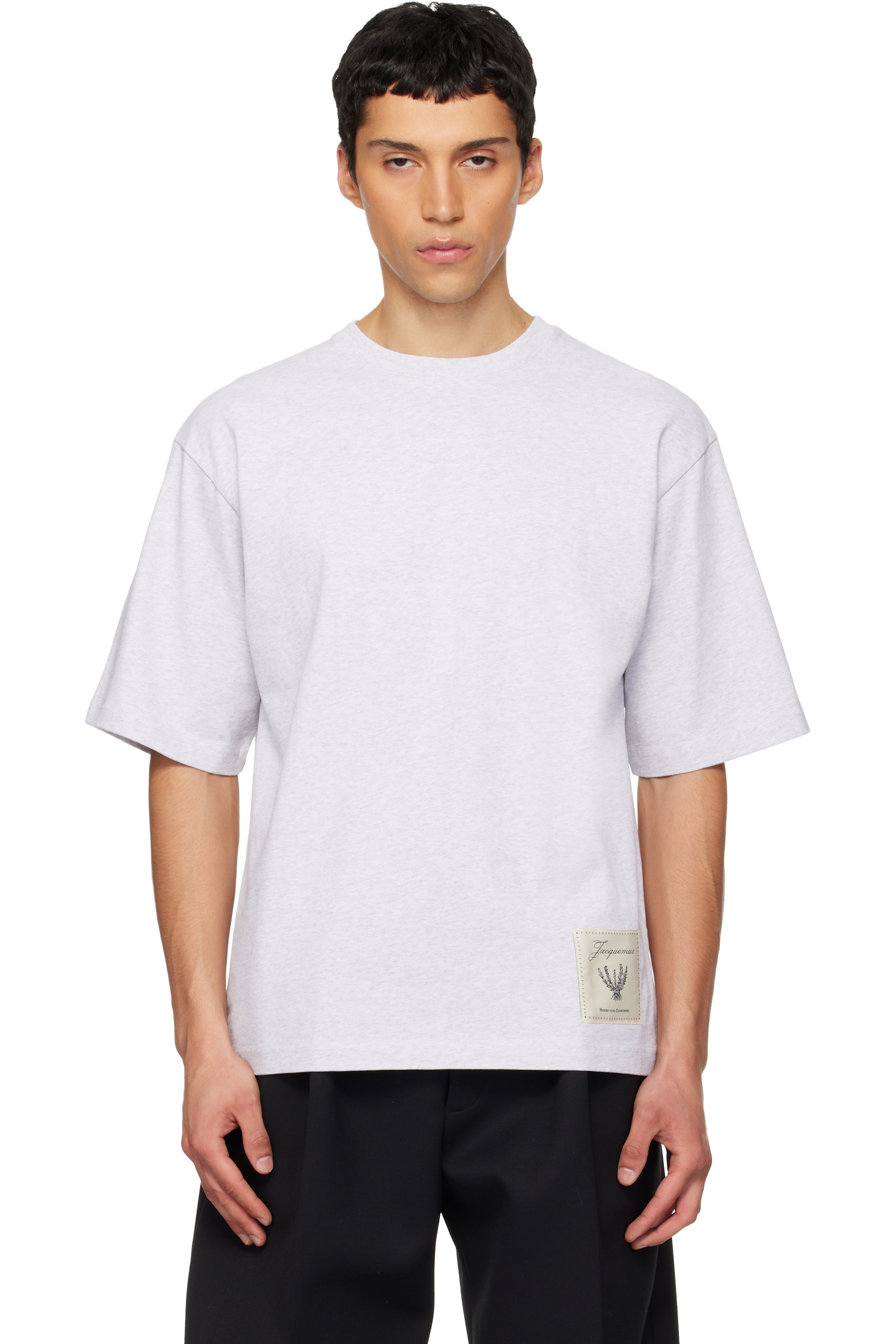 JACQUEMUS - Gray 'The Torneo short-sleeve' T-shirt