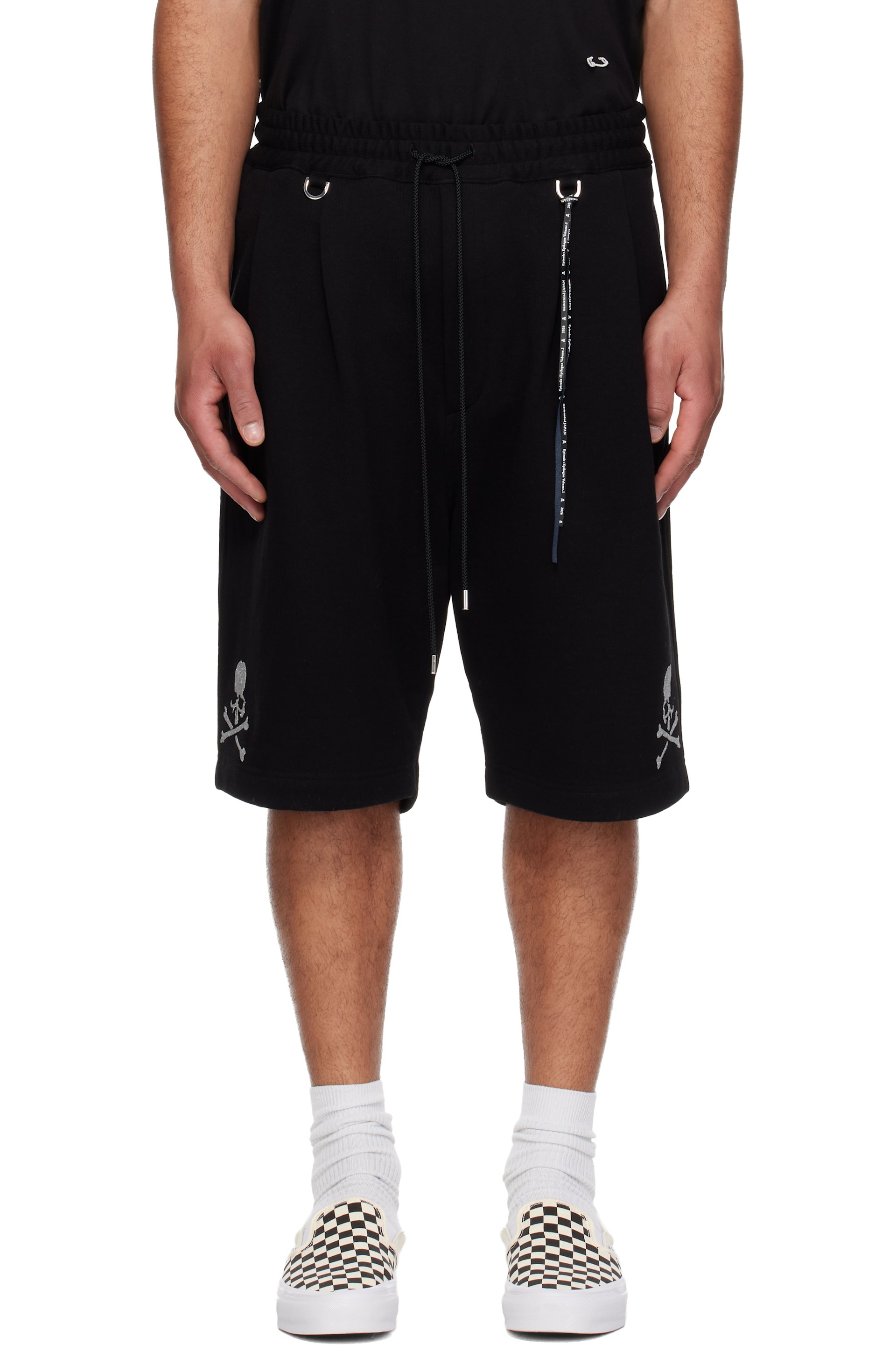mastermind JAPAN - Black Glass Beads Shorts