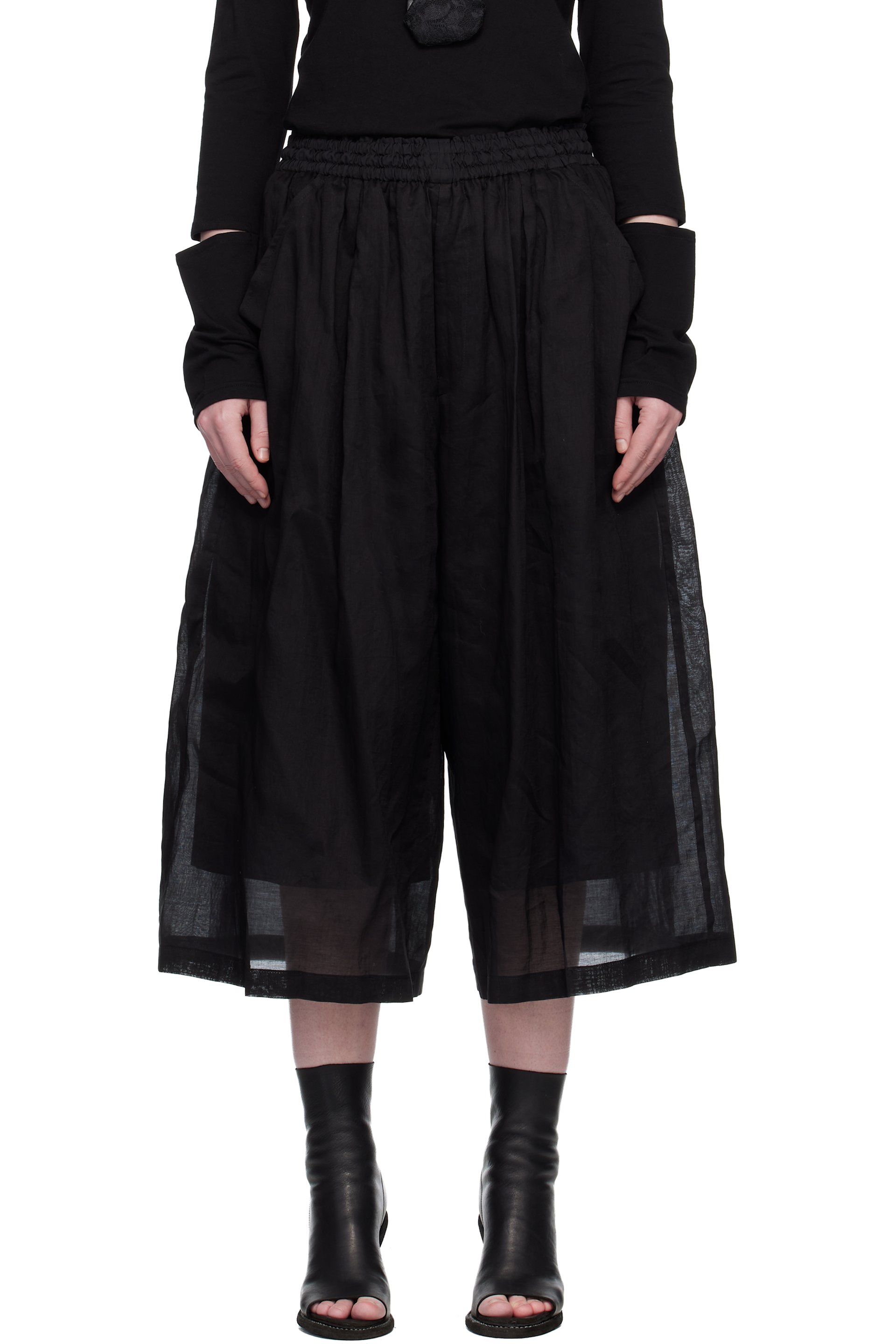 Yohji Yamamoto - Pantalon étagé noir
