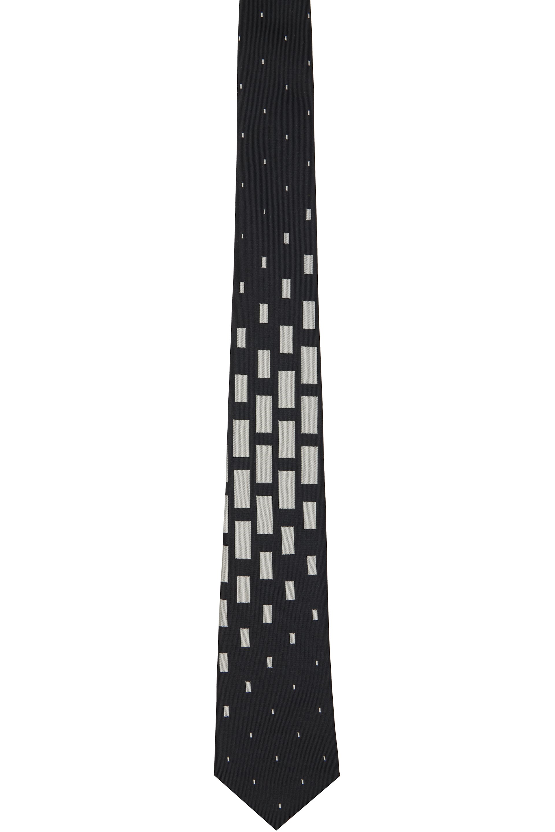 YOHJI YAMAMOTO - Black Square Pattern JQ Derby Tie