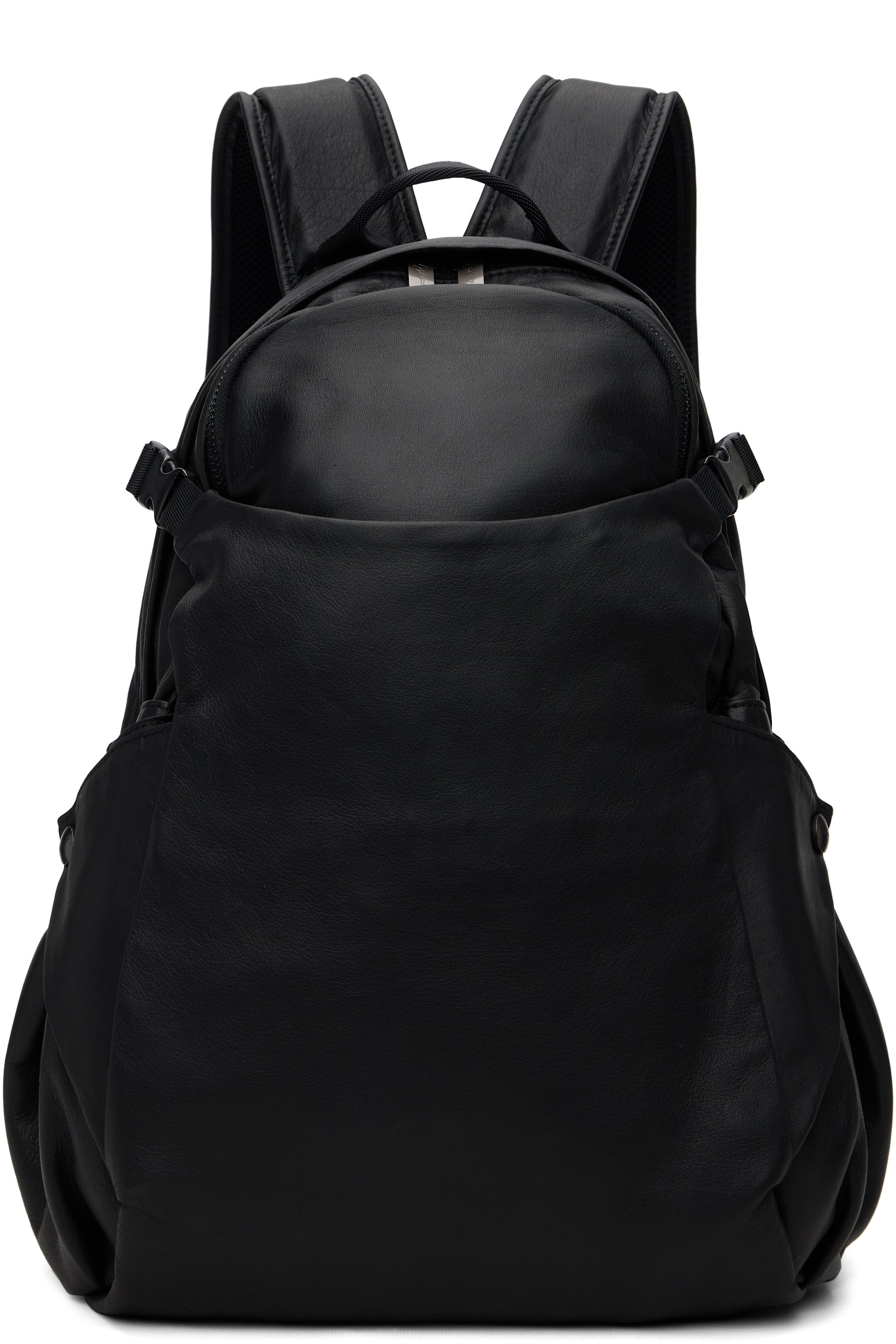 YOHJI YAMAMOTO - Black Leather Backpack