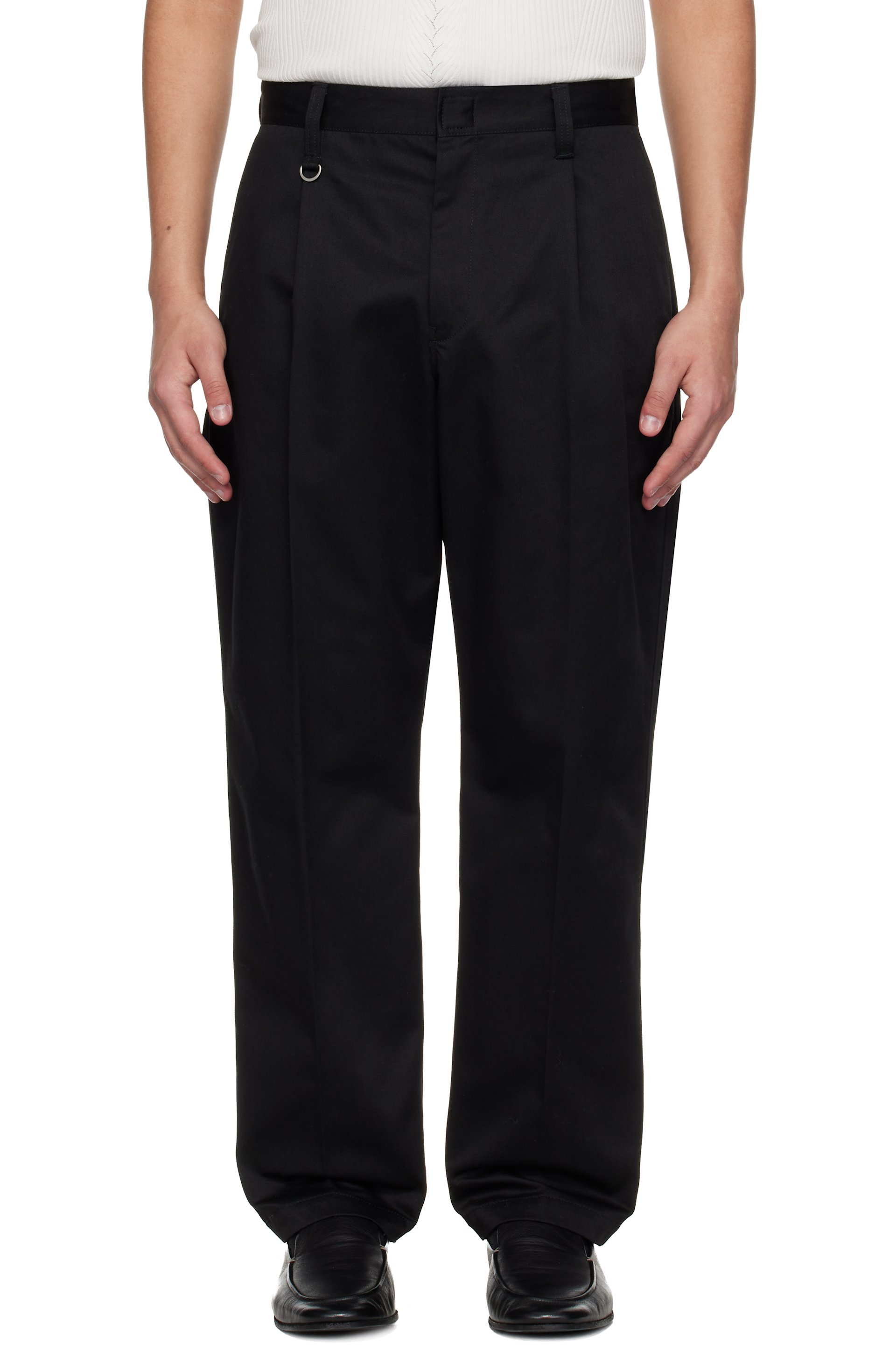 YOHJI YAMAMOTO - 블랙 Neighborhood 워크 슬랙스