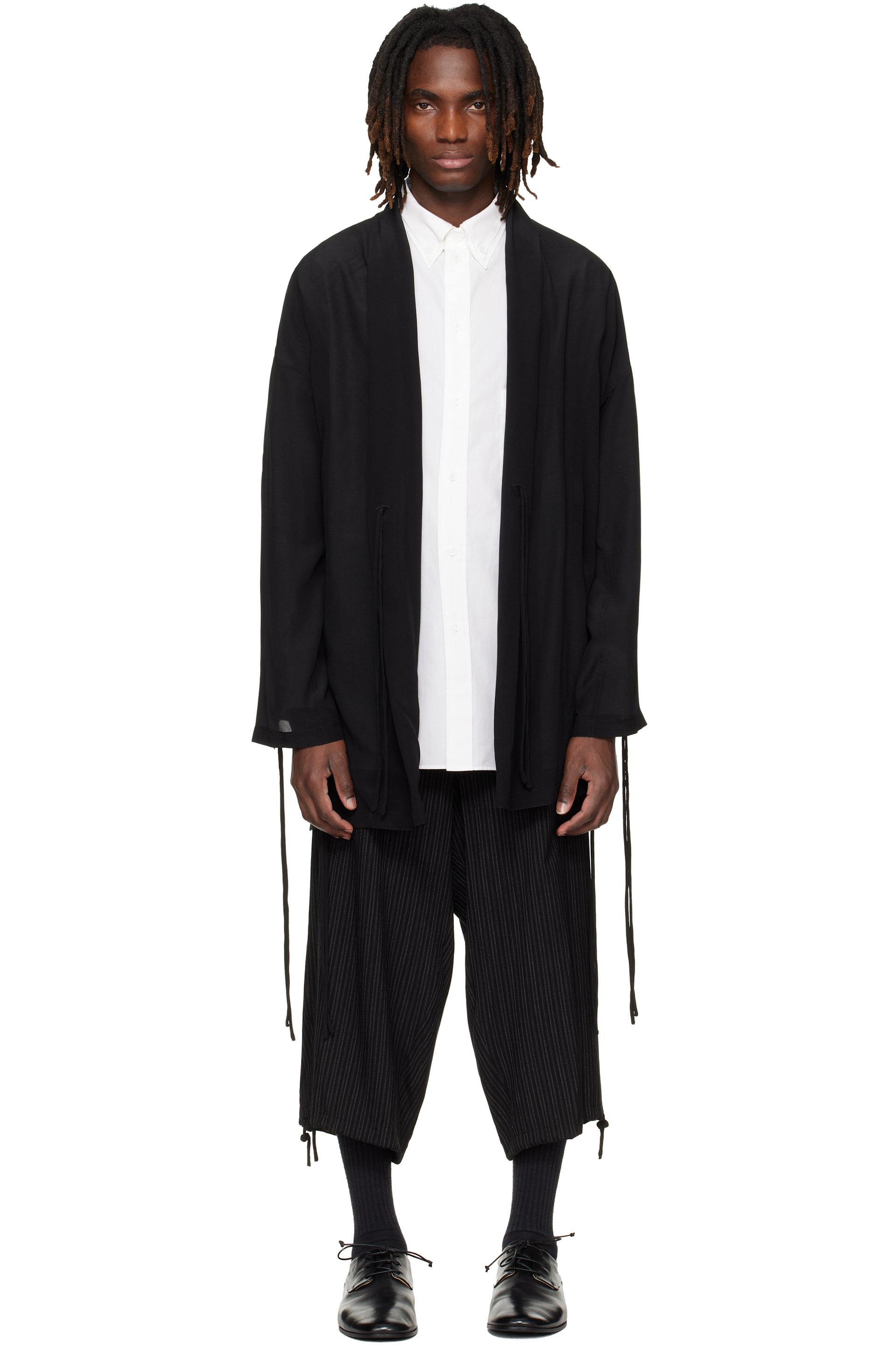 YOHJI YAMAMOTO - Black Silk Jacket