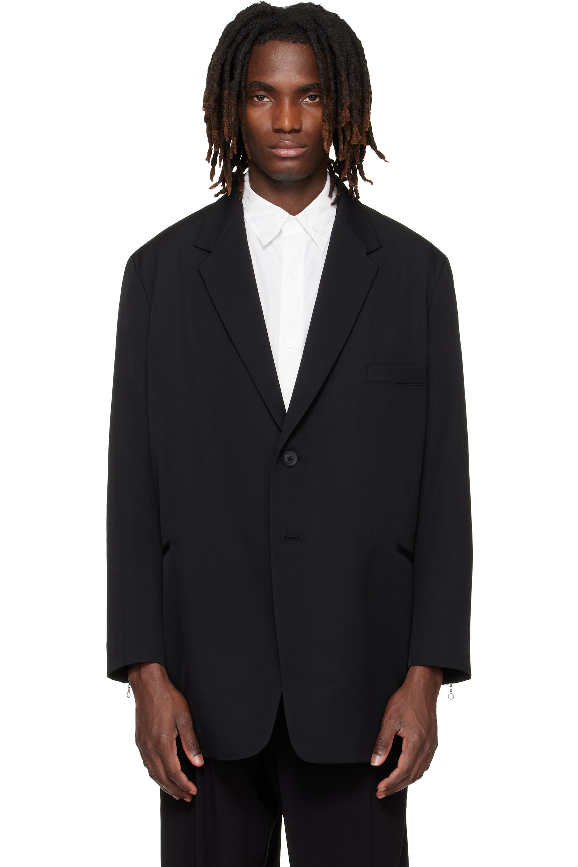 YOHJI YAMAMOTO - Black Double Button Blazer