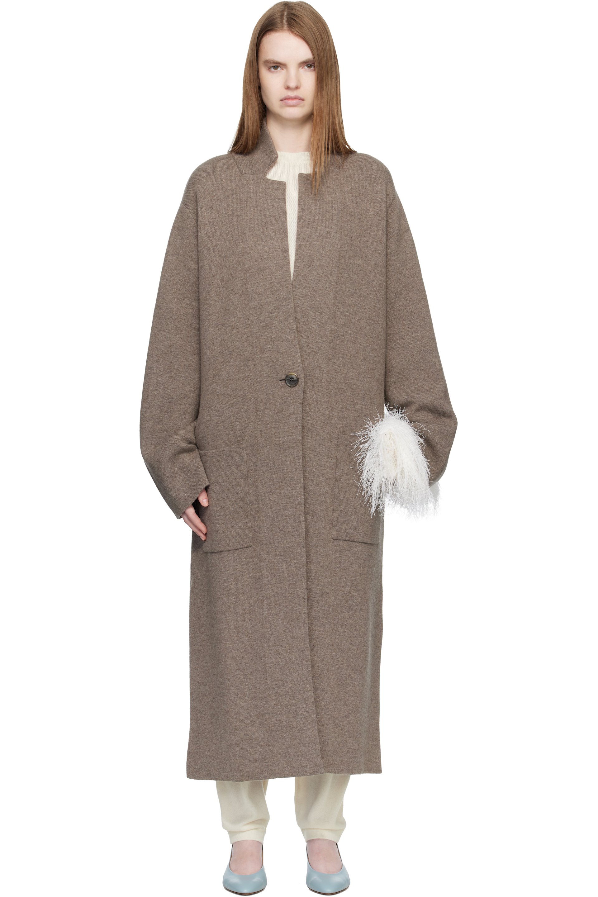 LISA YANG - Taupe 'The Amie' Coat