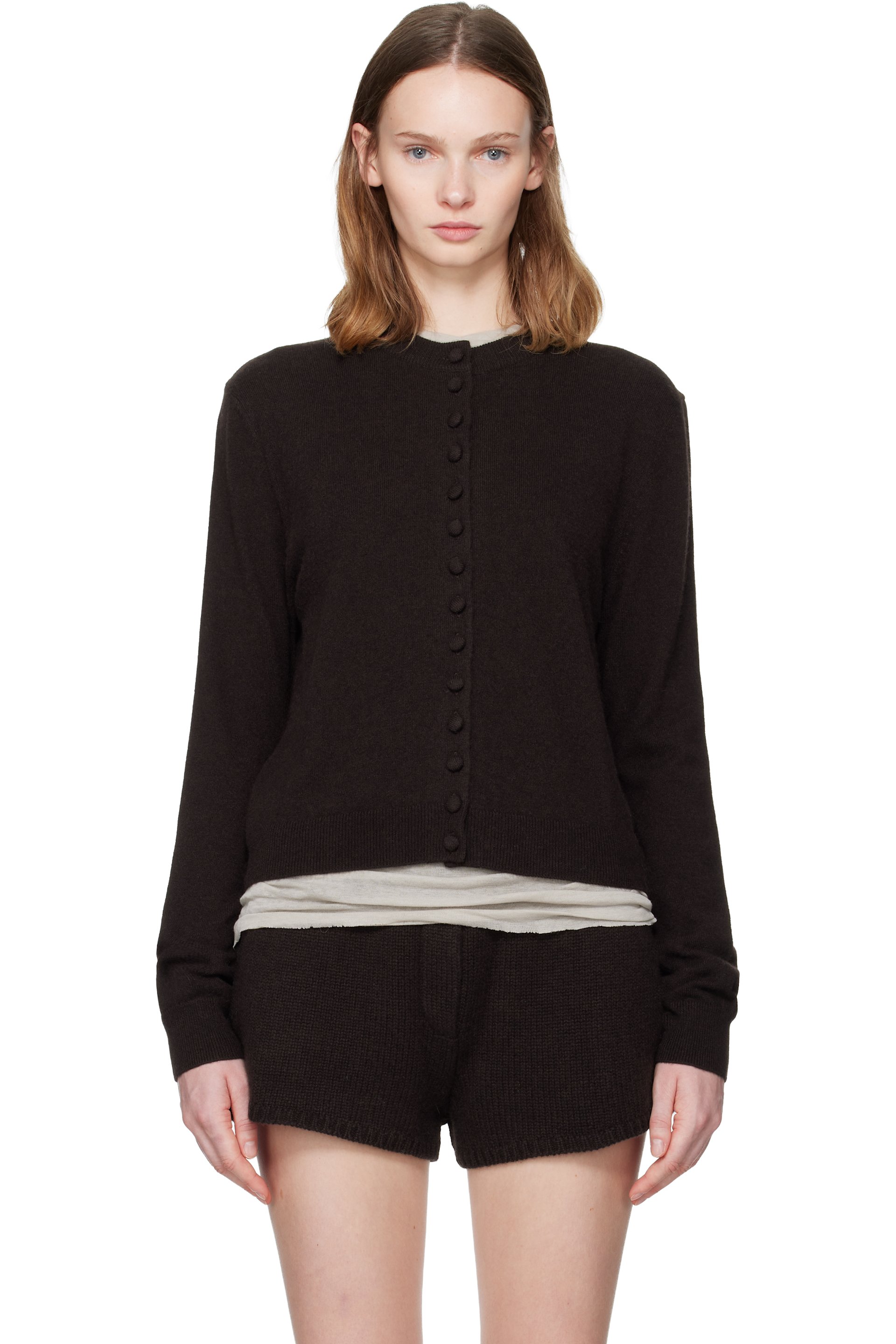 LISA YANG - Cardigan Wilona brun