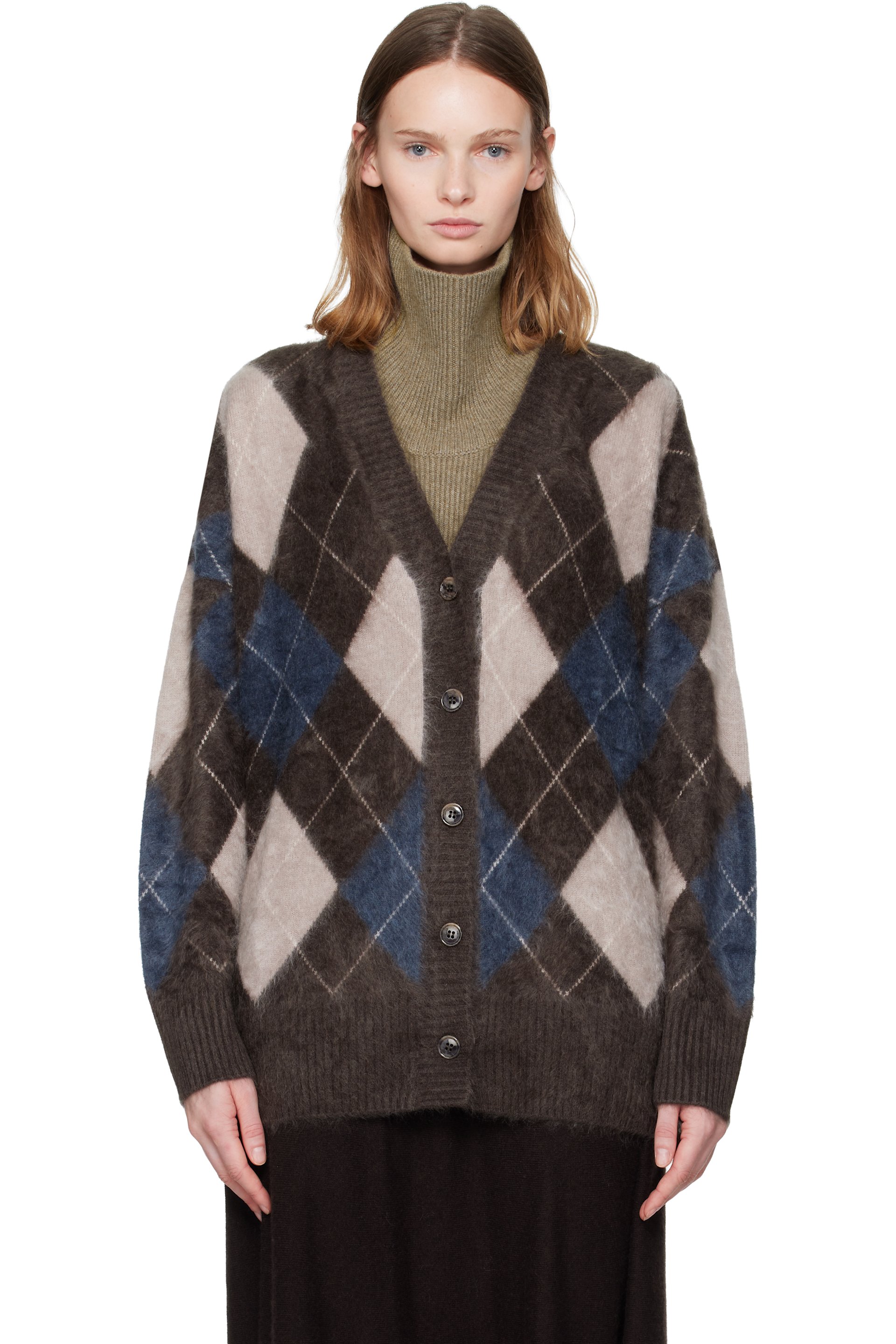 LISA YANG - Cardigan Elaria brun