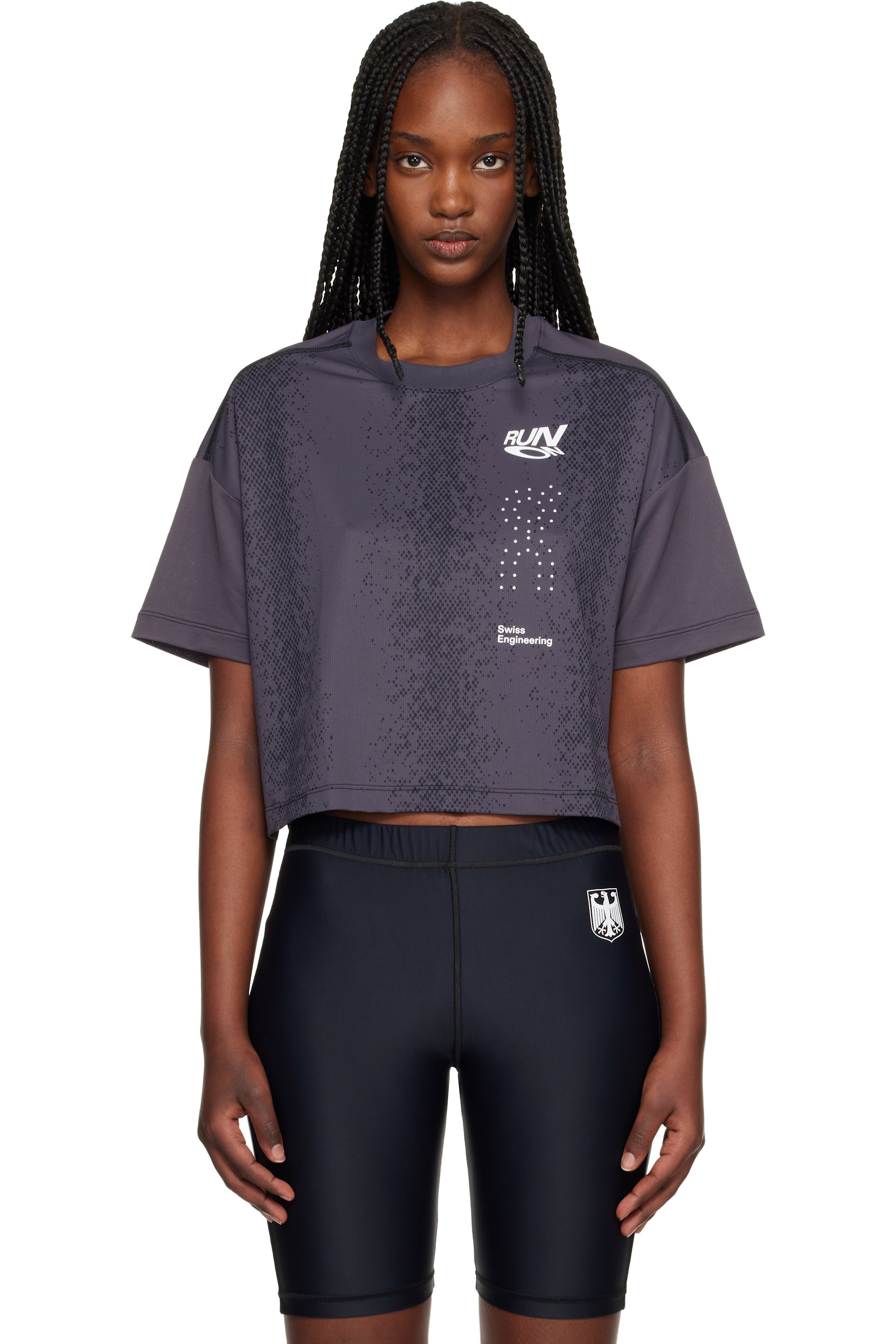 On - グレー Performance Volt ランニング Tシャツ