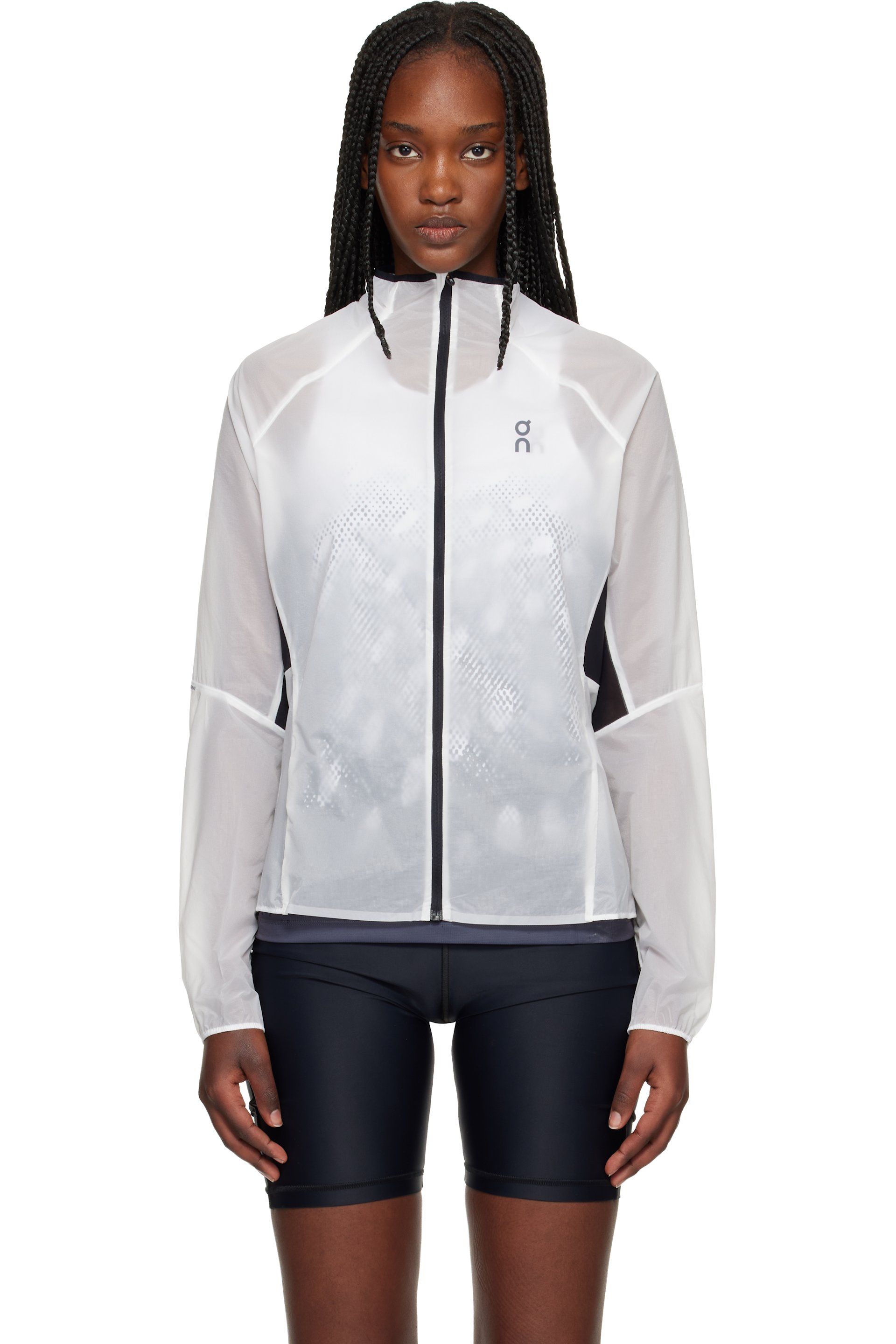 On - Haut de course Zero blanc et gris