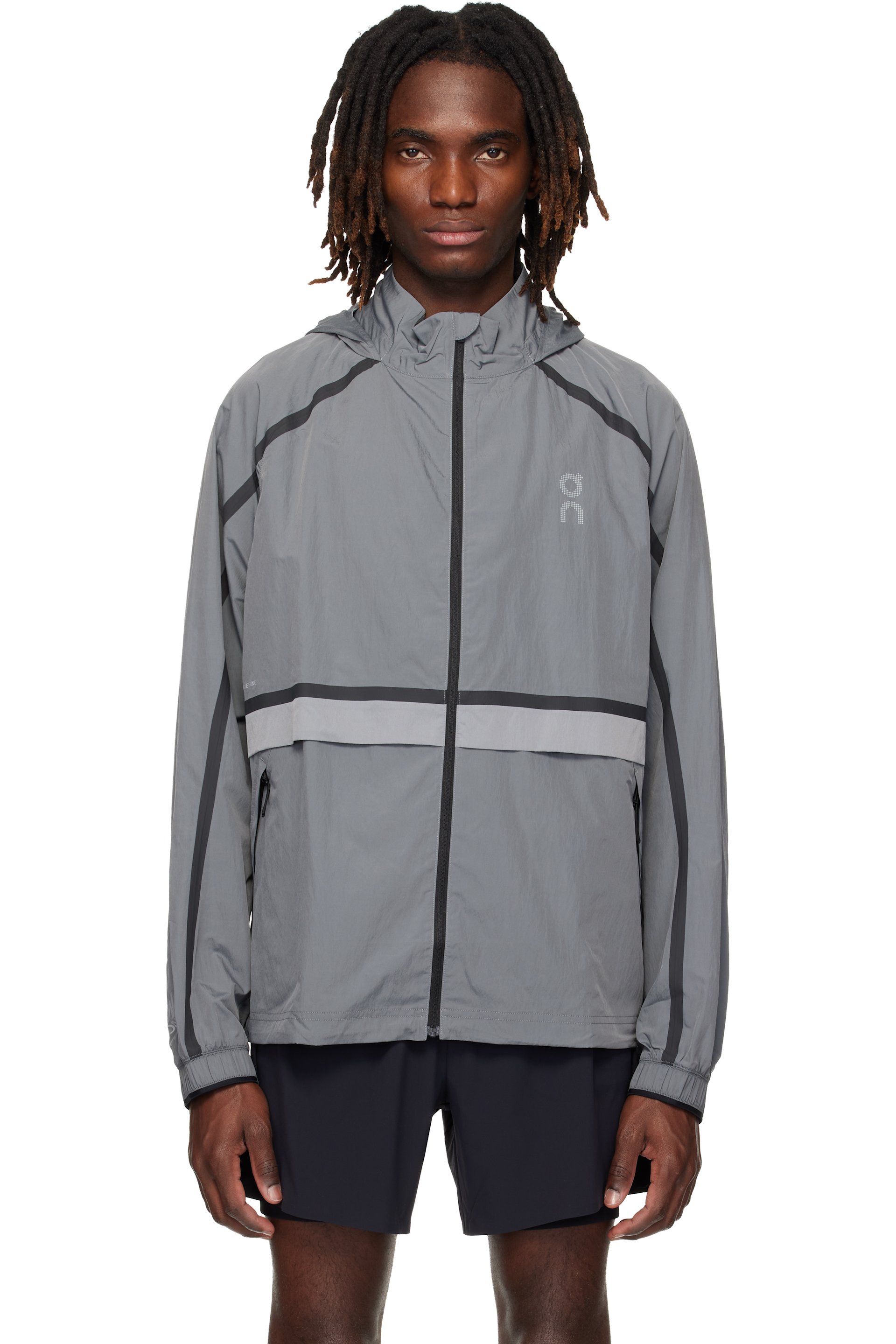 On - Blouson de course Performance Volt gris