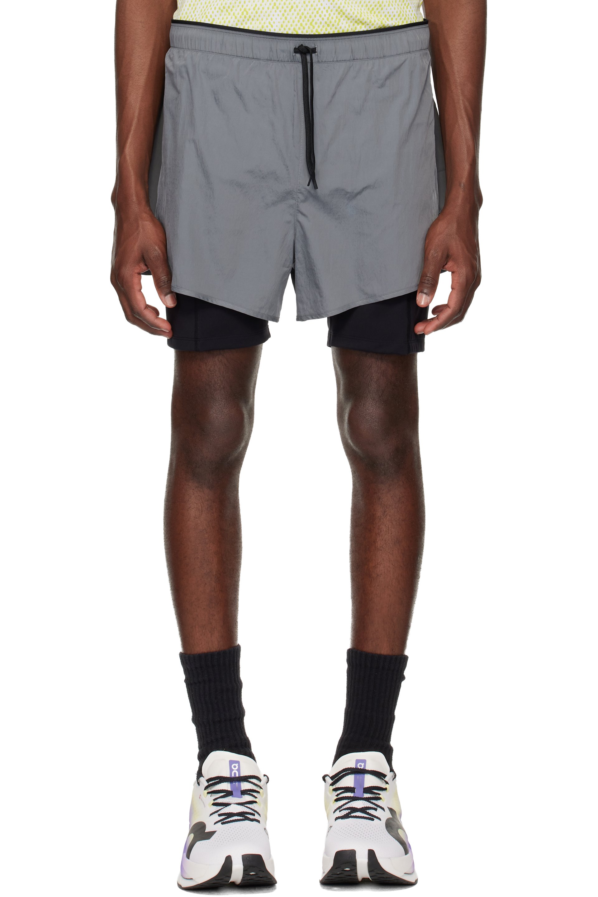 On - Short de course Performance Volt gris