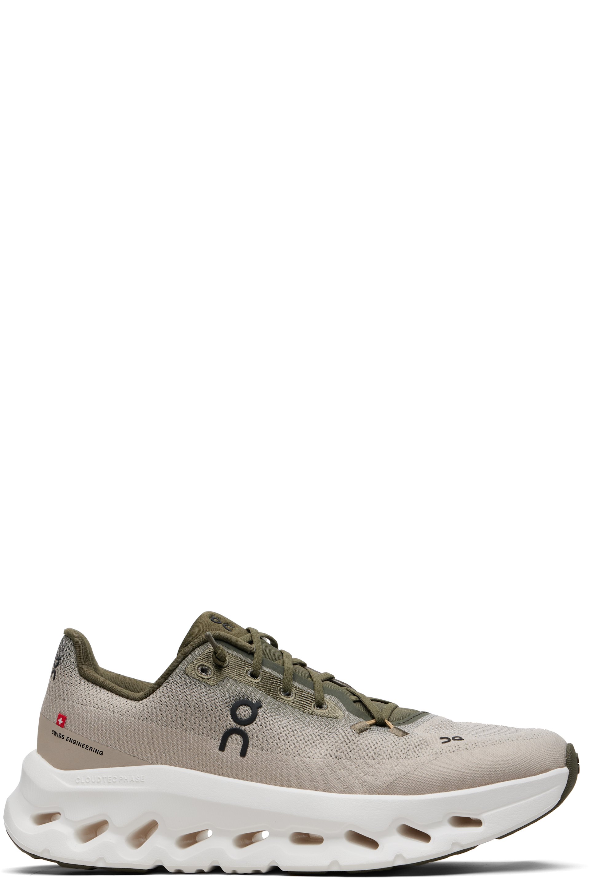 On - Beige Cloudtilt Sneakers