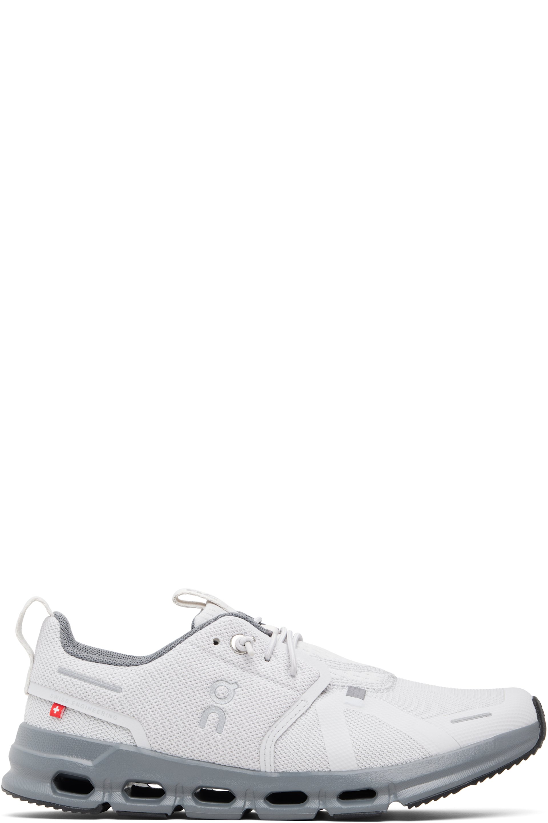 On - Big Kids Gray Cloud Sky Sneakers
